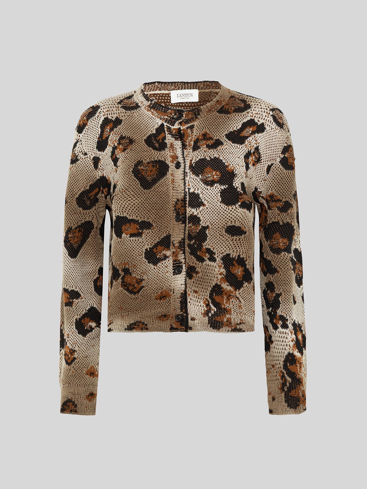 CARDIGAN IN MAGLIA ANIMALIER