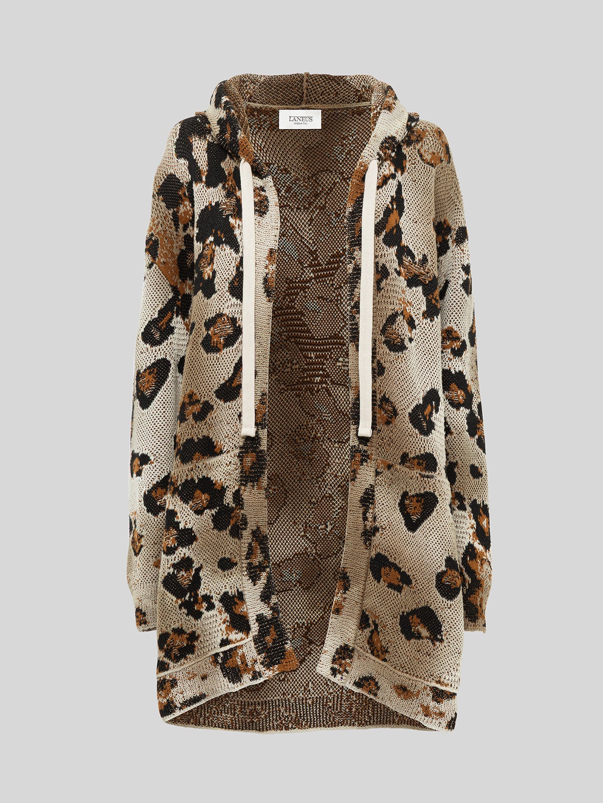 CARDIGAN IN MAGLIA OVER ANIMALIER