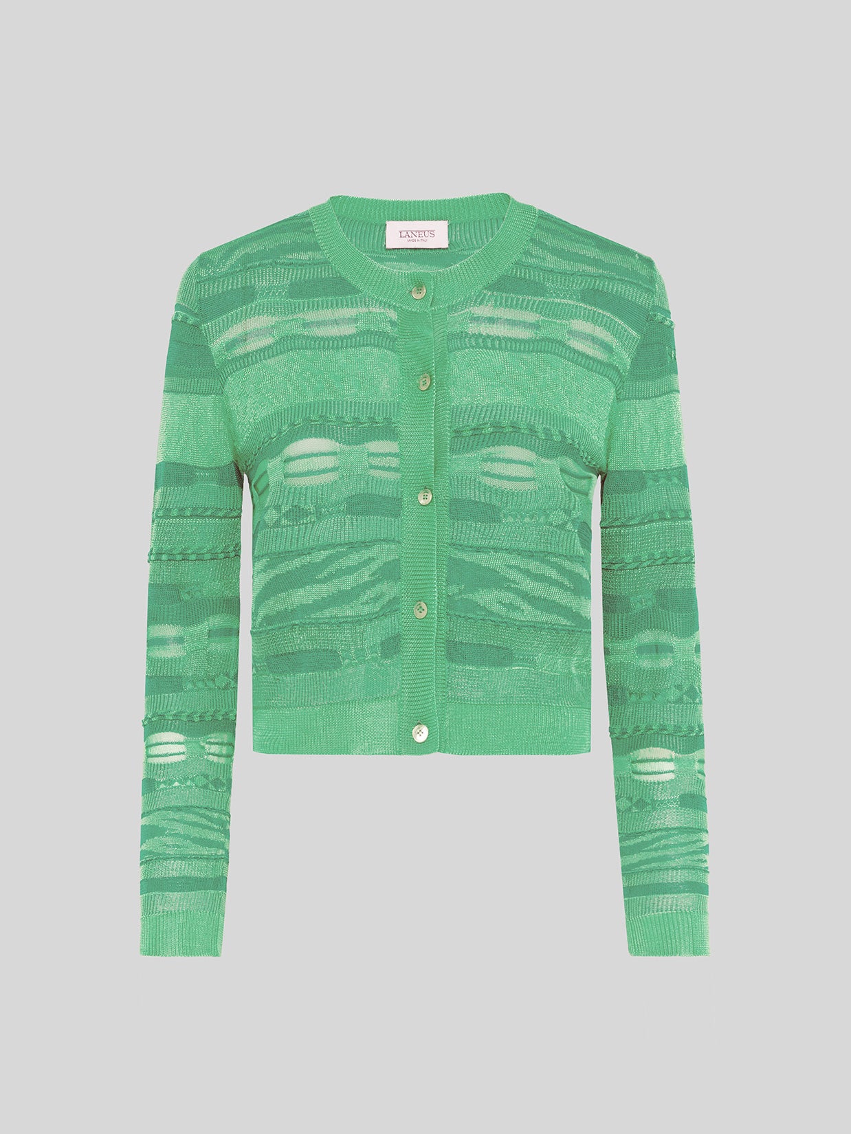 LIGHTWEIGHT JACQUARD CARDIGAN