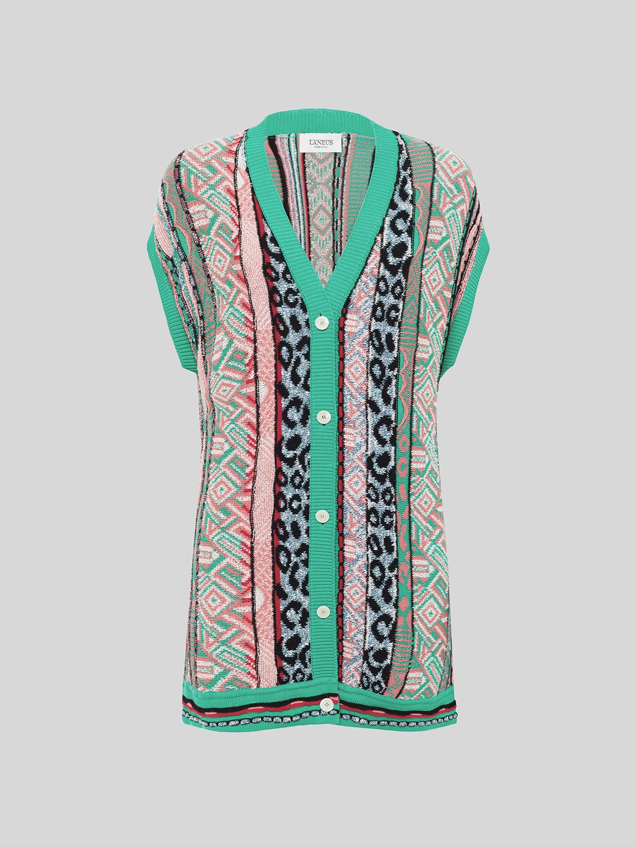 CARDIGAN OVER MULTICOLOR