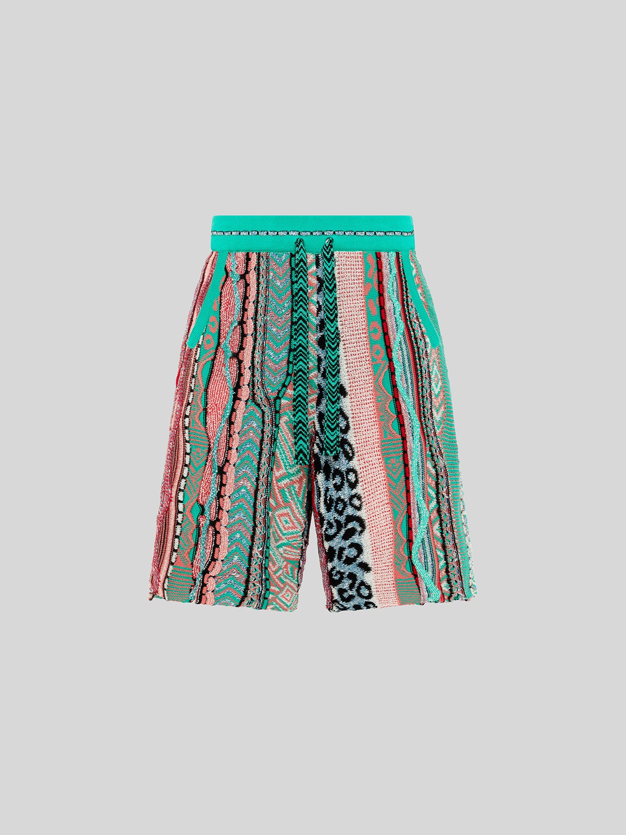 "LANEUS" MULTI-THREAD JACQUARD BERMUDA SHORTS