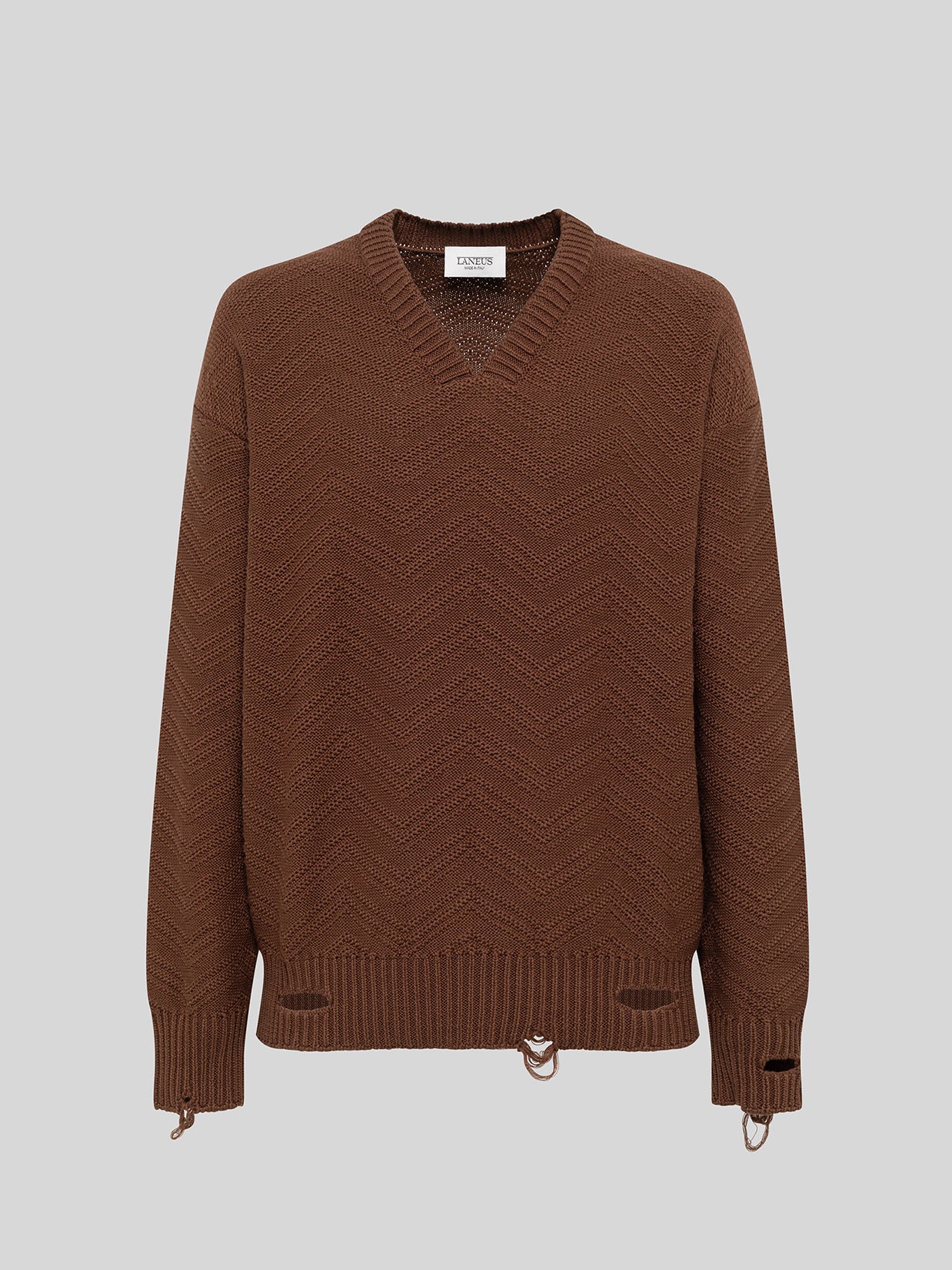 Chevron V CHEVRON V-NECK SWEATER – Laneus