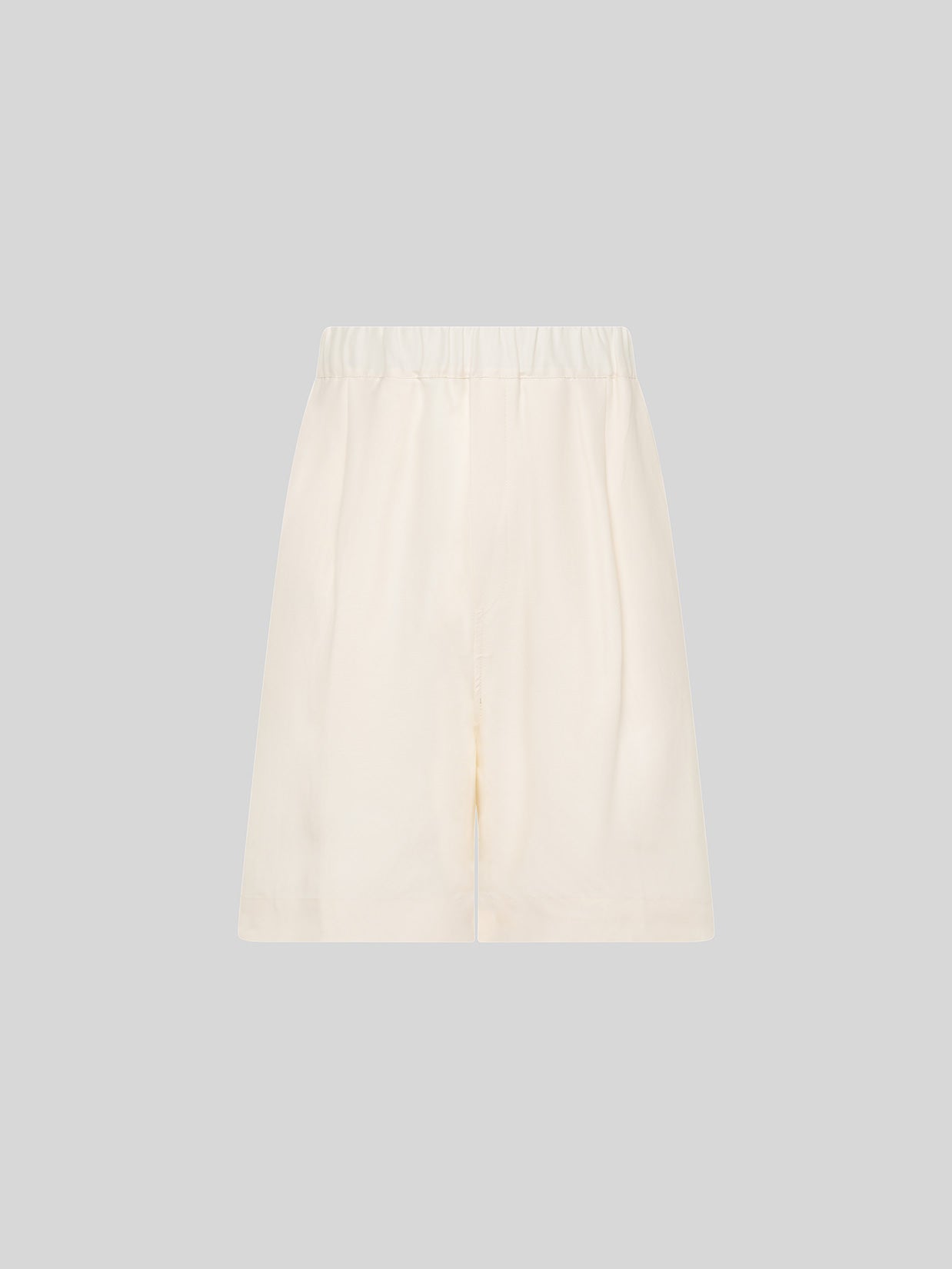 BERMUDA GAMBA LARGA IN LINO E VISCOSA