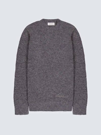 Maglia Girocollo In Alpaca