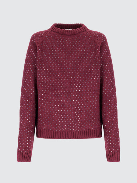 Hotfix Crystal Crewneck Sweater