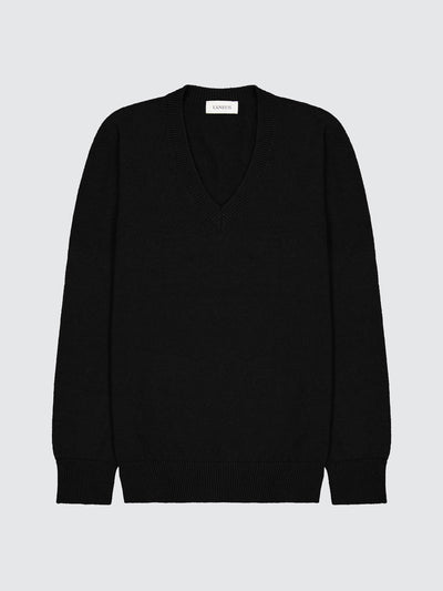 Maglia Scollo A V In Lana Merino E Cashmere