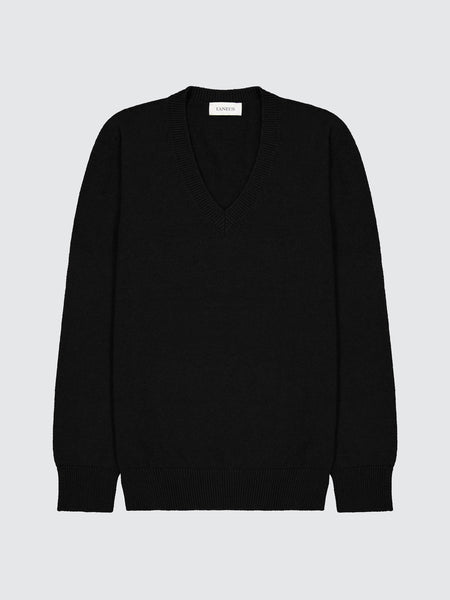 Merino Wool And Cashmere V-Neck Sweater