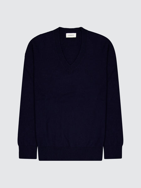 Merino Wool And Cashmere V-Neck Sweater