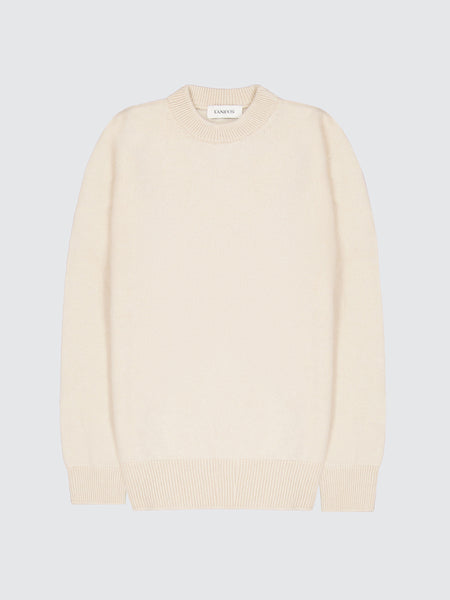 Merino Wool and Cashmere Crewneck Sweater