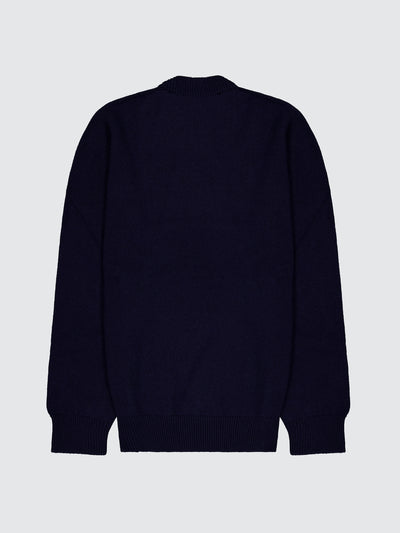 Maglia Girocollo In Lana Merino E Cashmere
