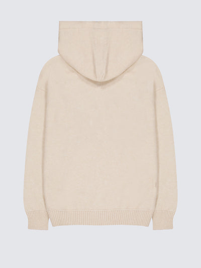 Maglia Cappuccio In Cashmere E Seta