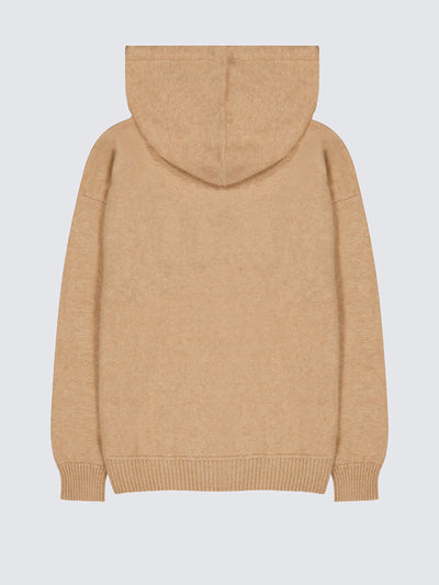 Maglia Cappuccio In Cashmere E Seta
