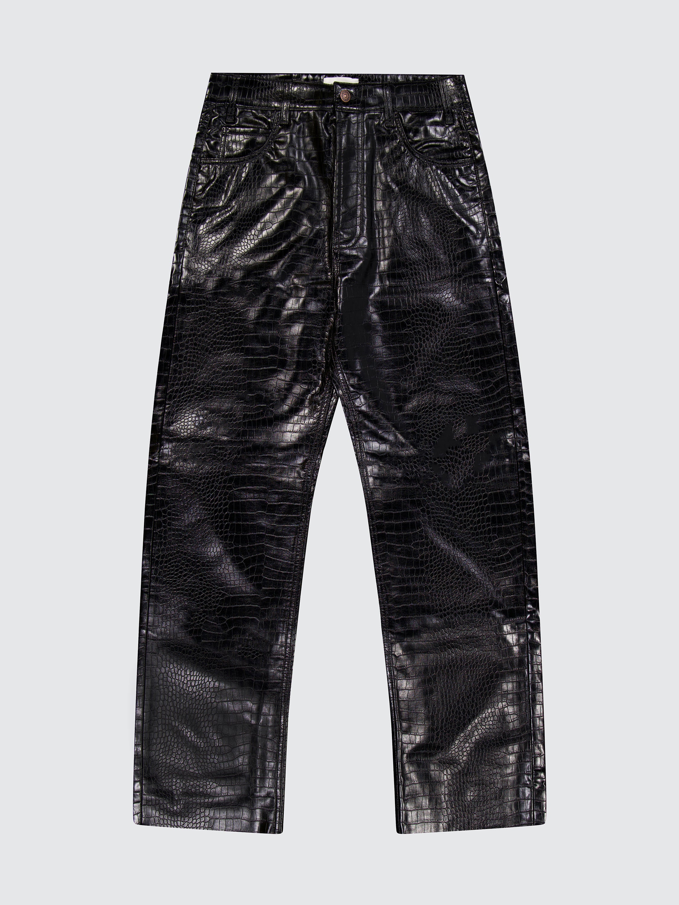 Pantalone Stampa Cocco In Pelle Eco