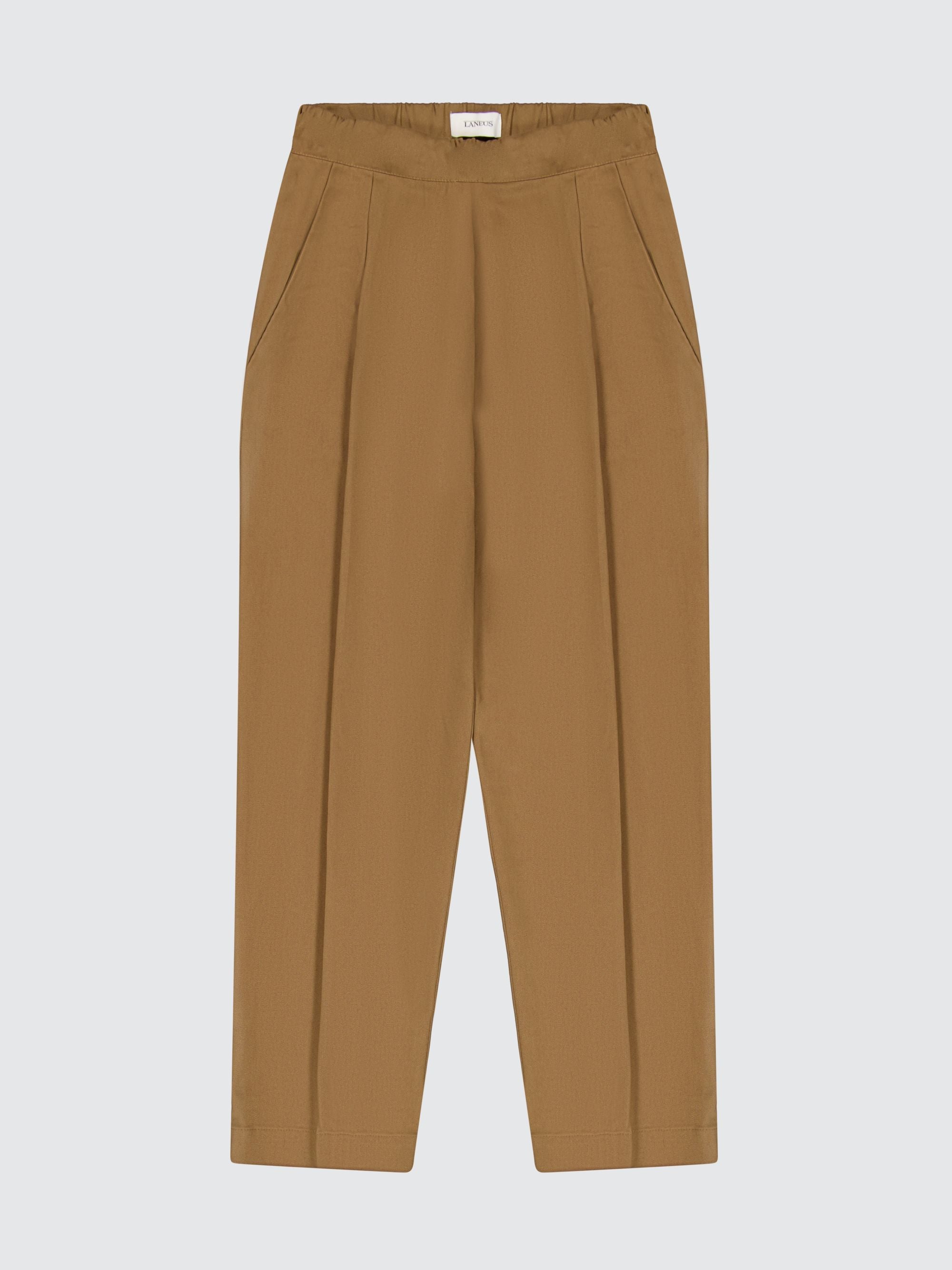 Cotton Double Pence Wide Leg Trousers