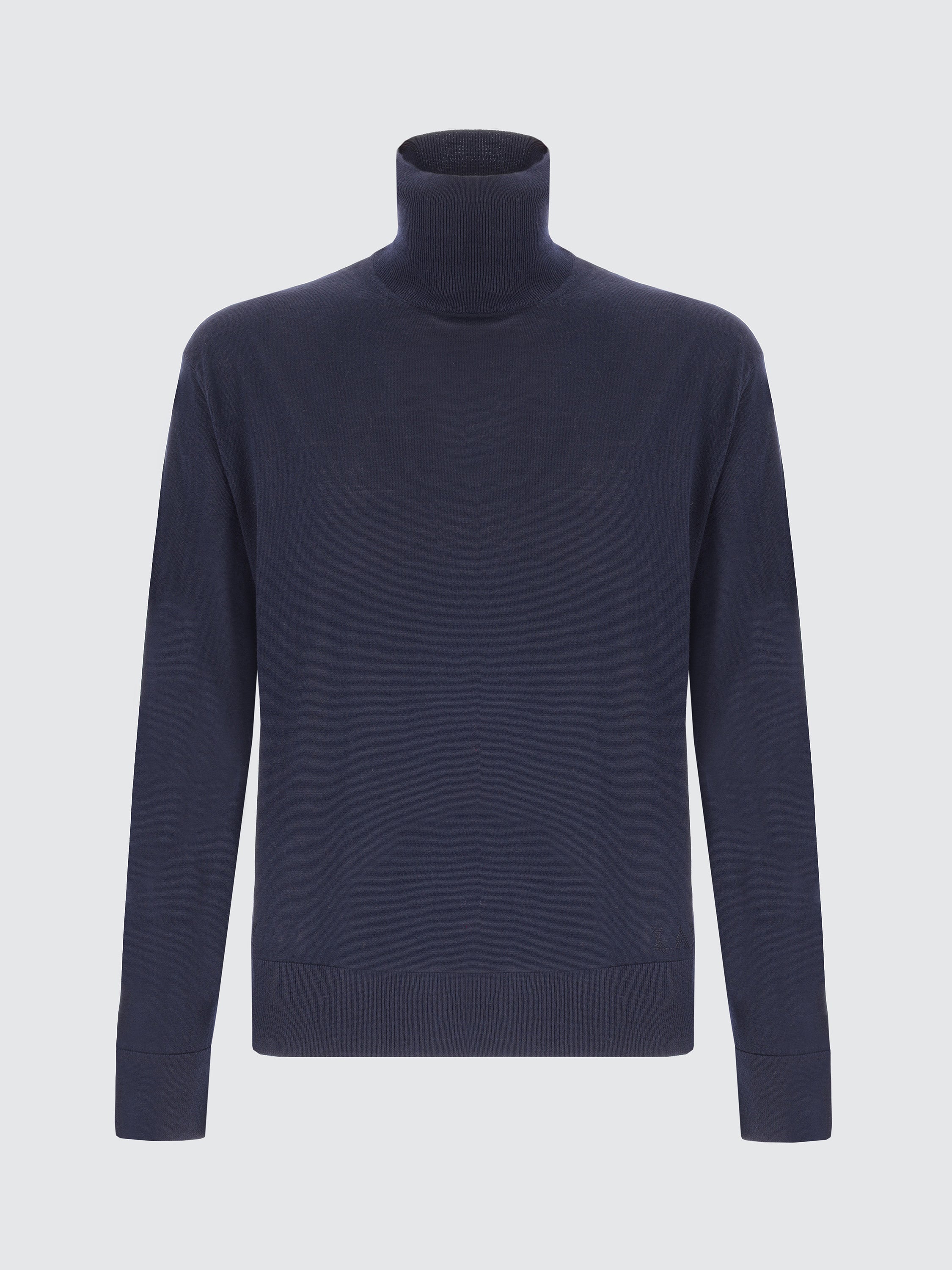 Wool Cashmere Blend Turtleneck Sweater