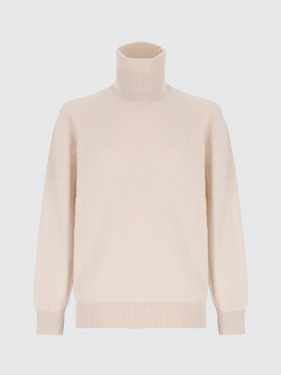 Maglia Dolcevita In Lana Merino