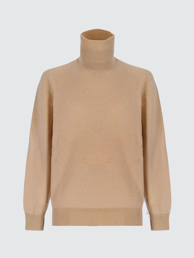 Maglia Dolcevita In Lana Merino