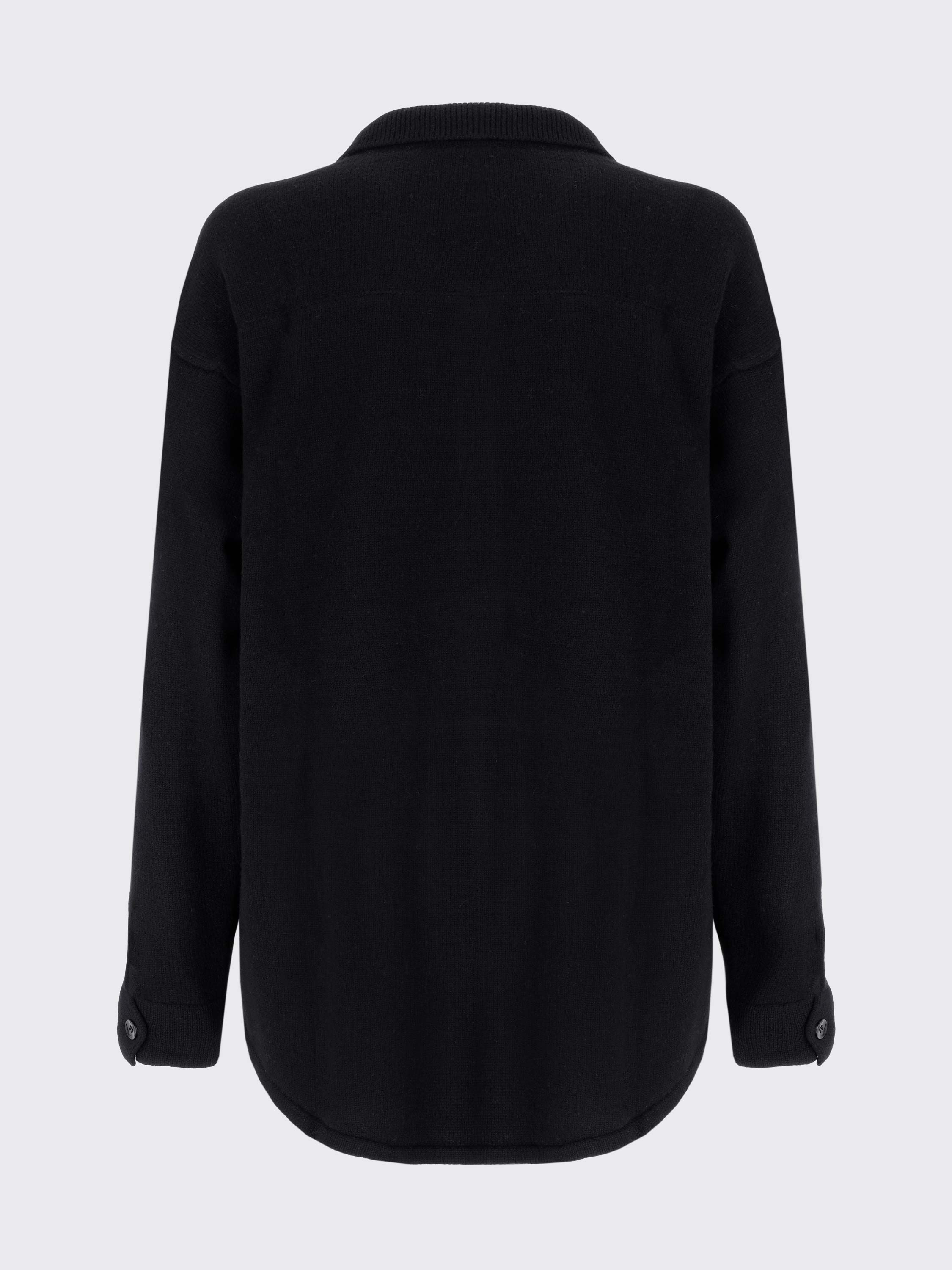 Oversized Shirt In Merino Wool And Cashmere