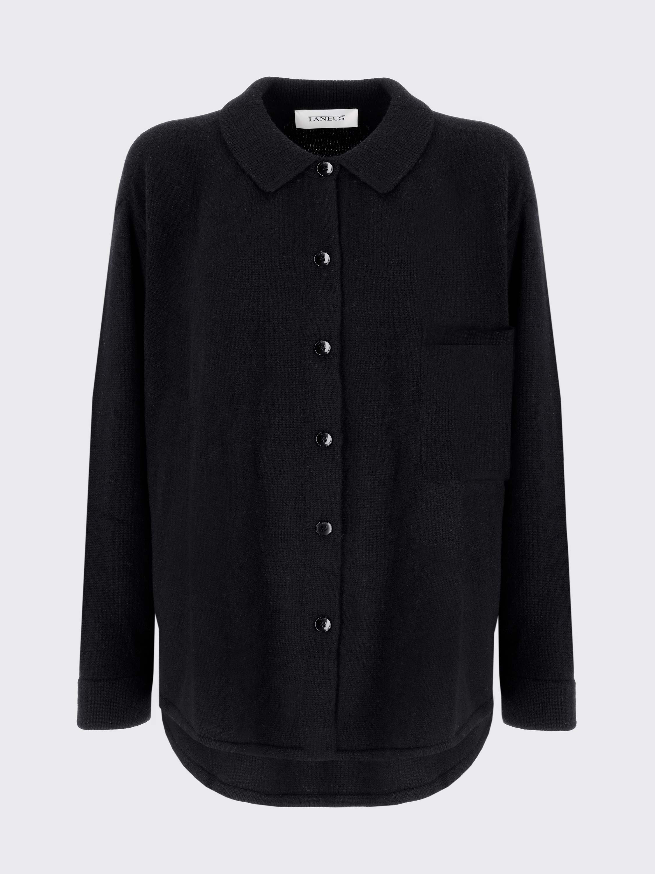 Oversized Shirt In Merino Wool And Cashmere