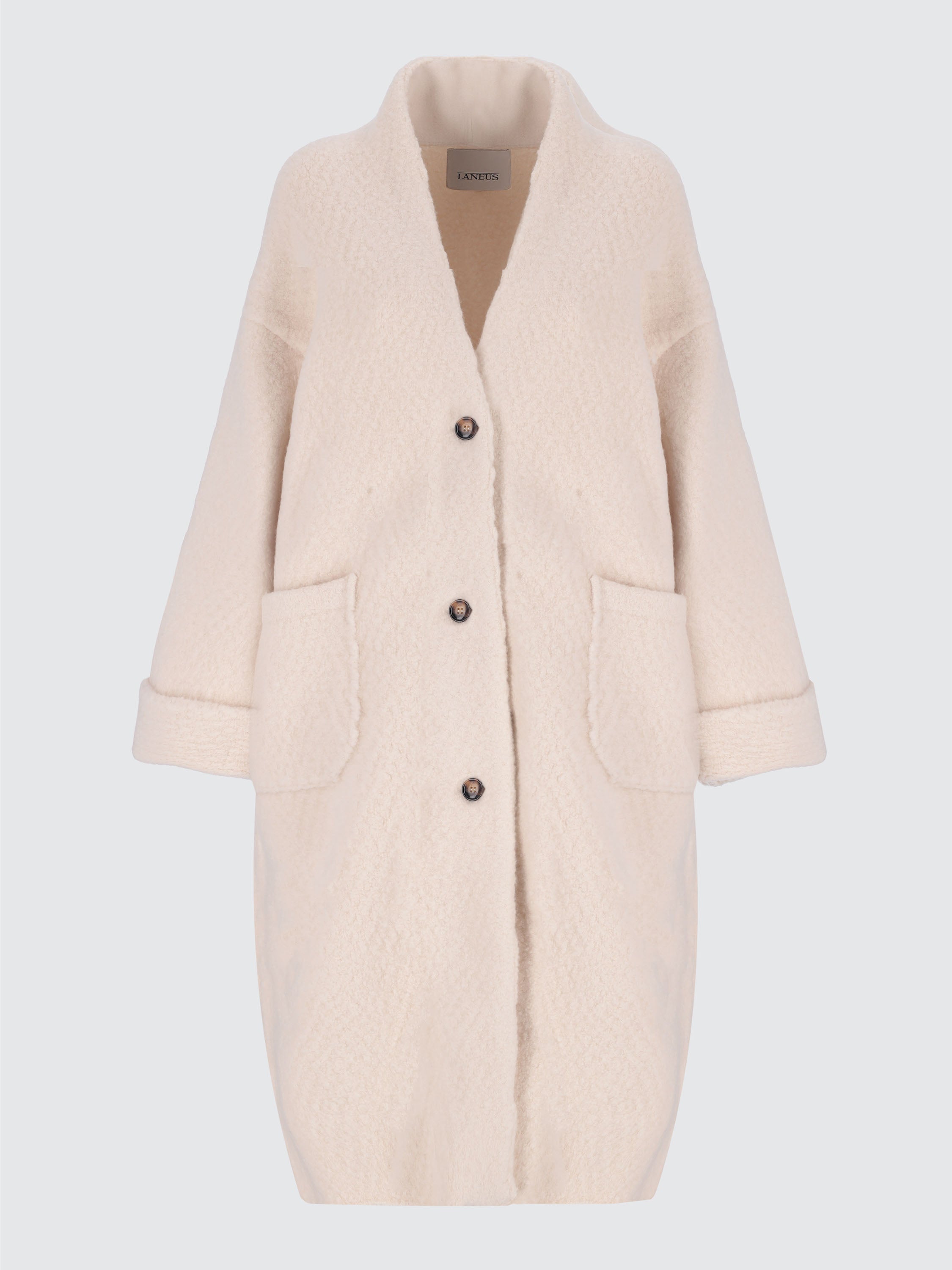 Bouclé Wool Dressing Gown Coat