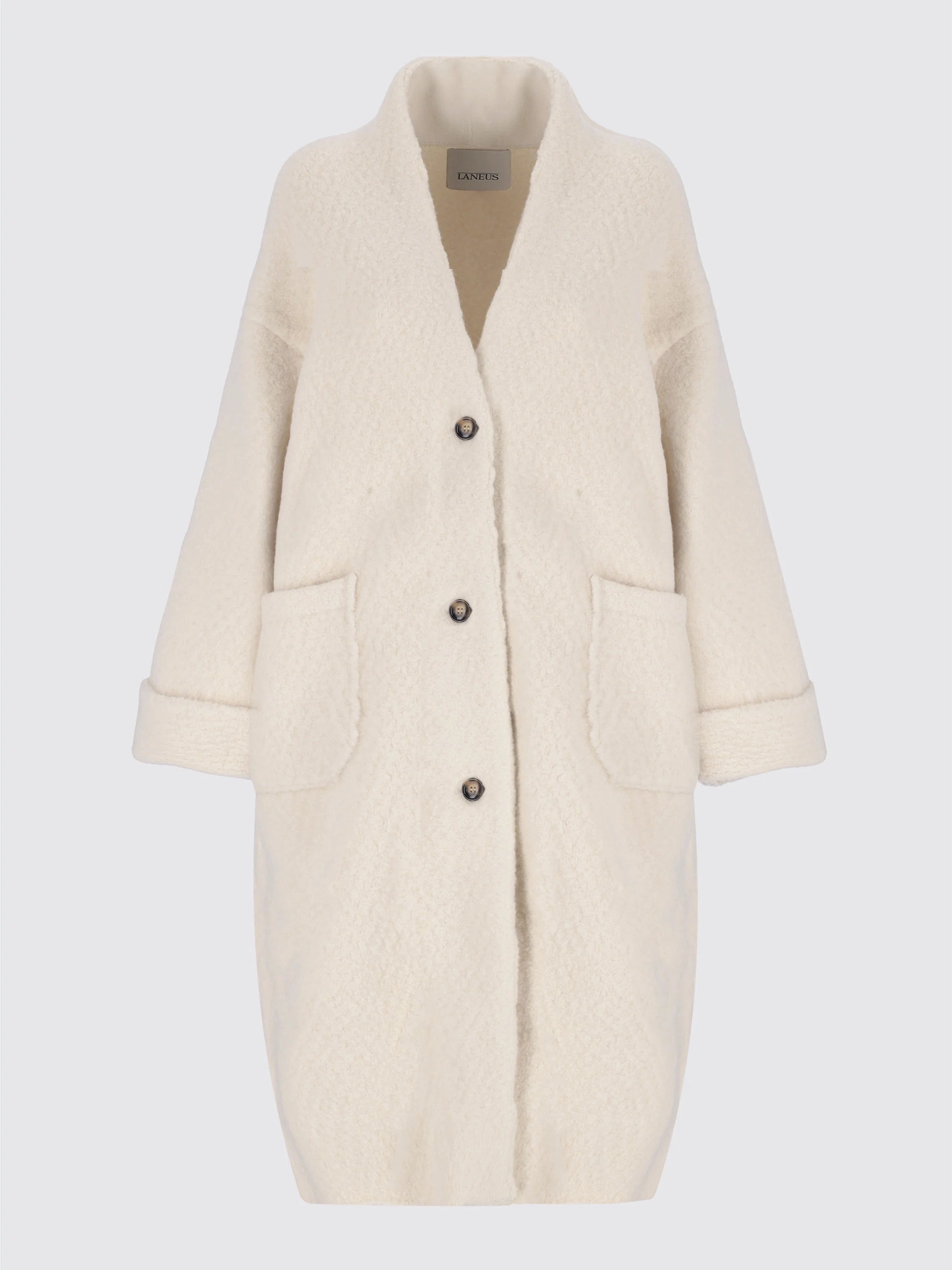 Bouclé Wool Dressing Gown Coat