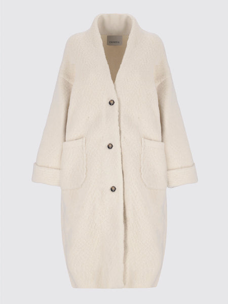 Bouclé Wool Dressing Gown Coat