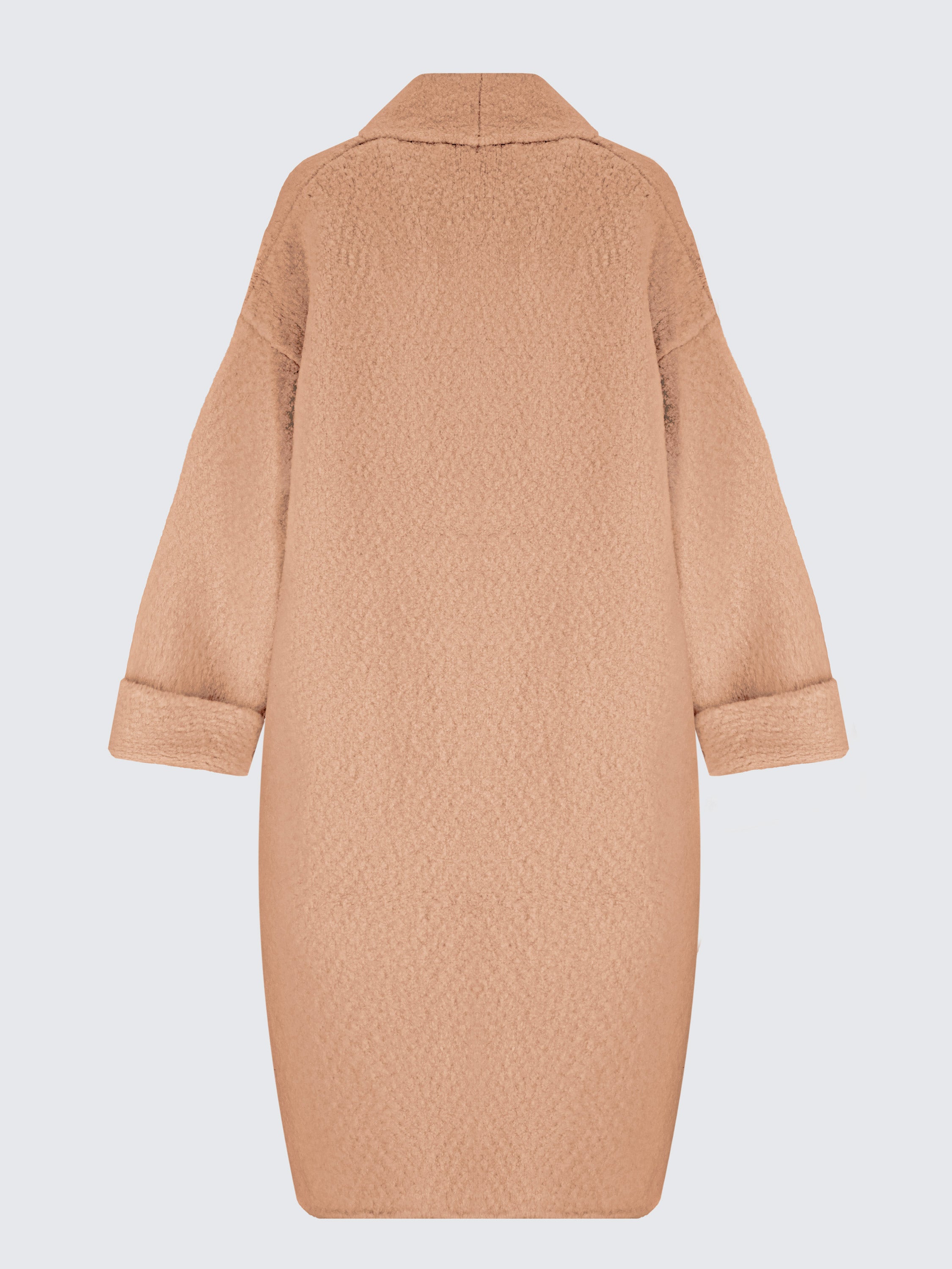 Bouclé Wool Dressing Gown Coat