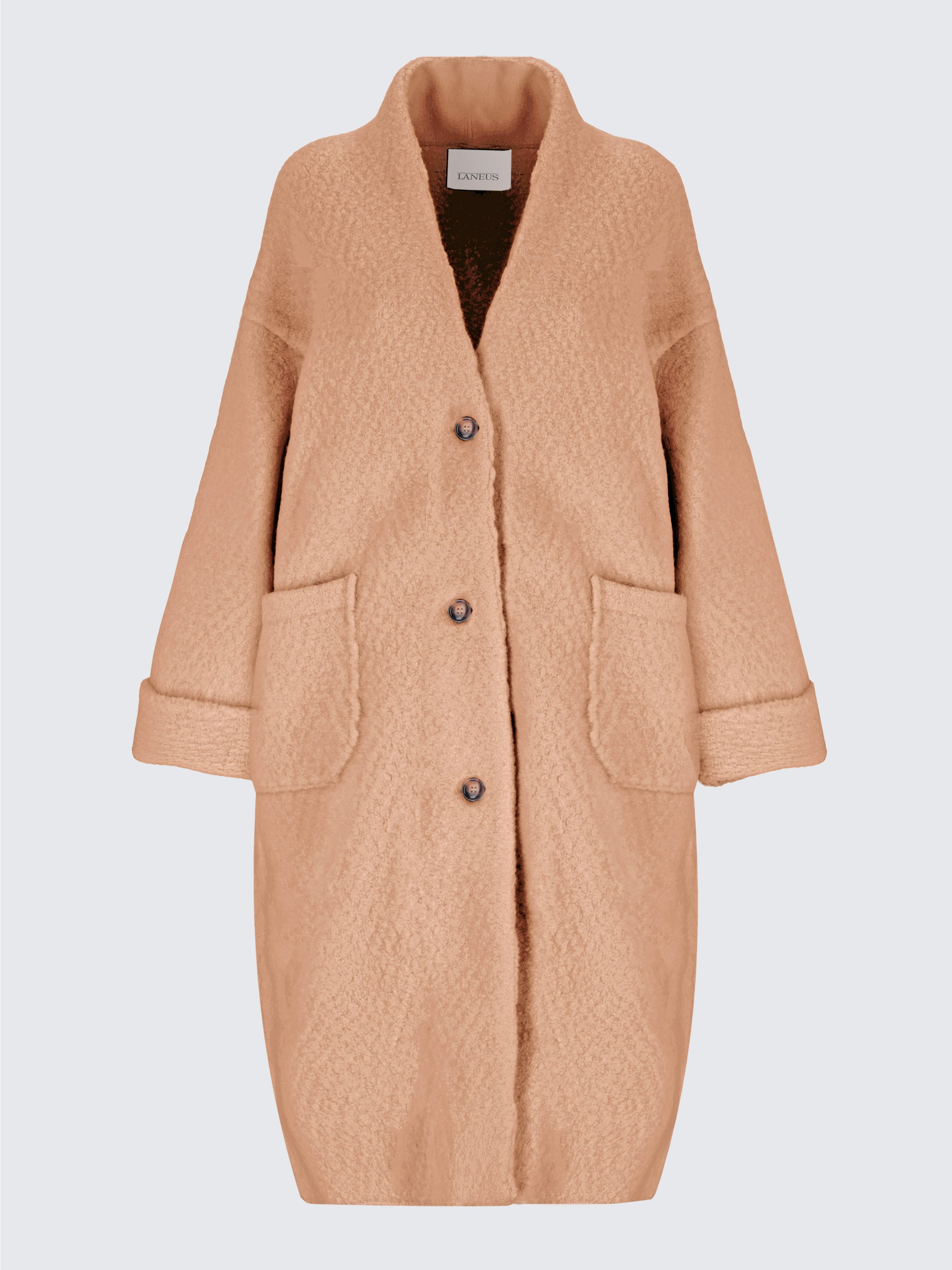 Bouclé Wool Dressing Gown Coat