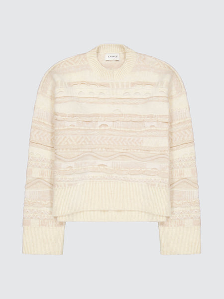 Jacquard Crewneck Sweater