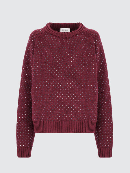 Hotfix Crystal Crewneck Sweater