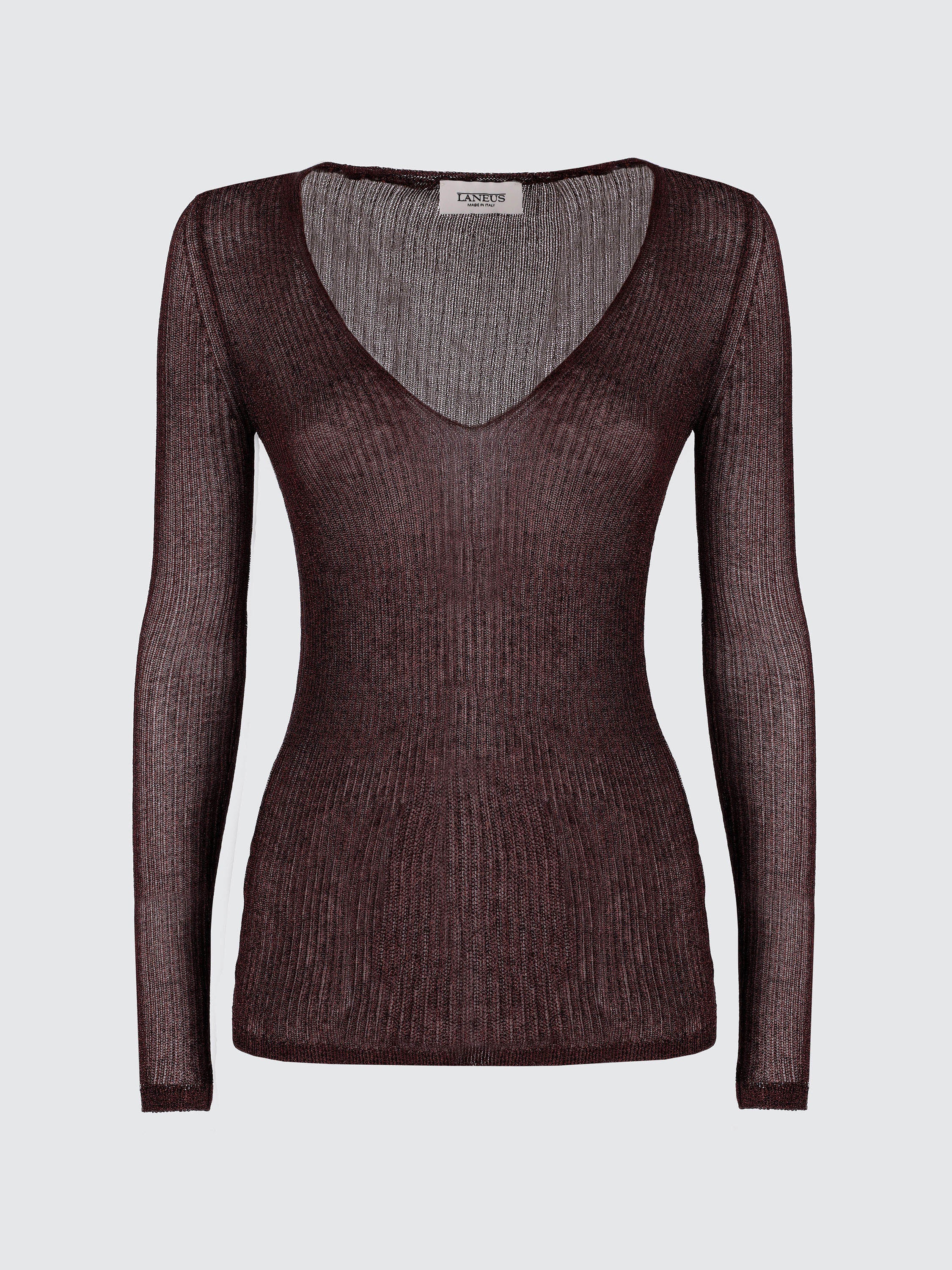 Lurex V-Neck Sweater