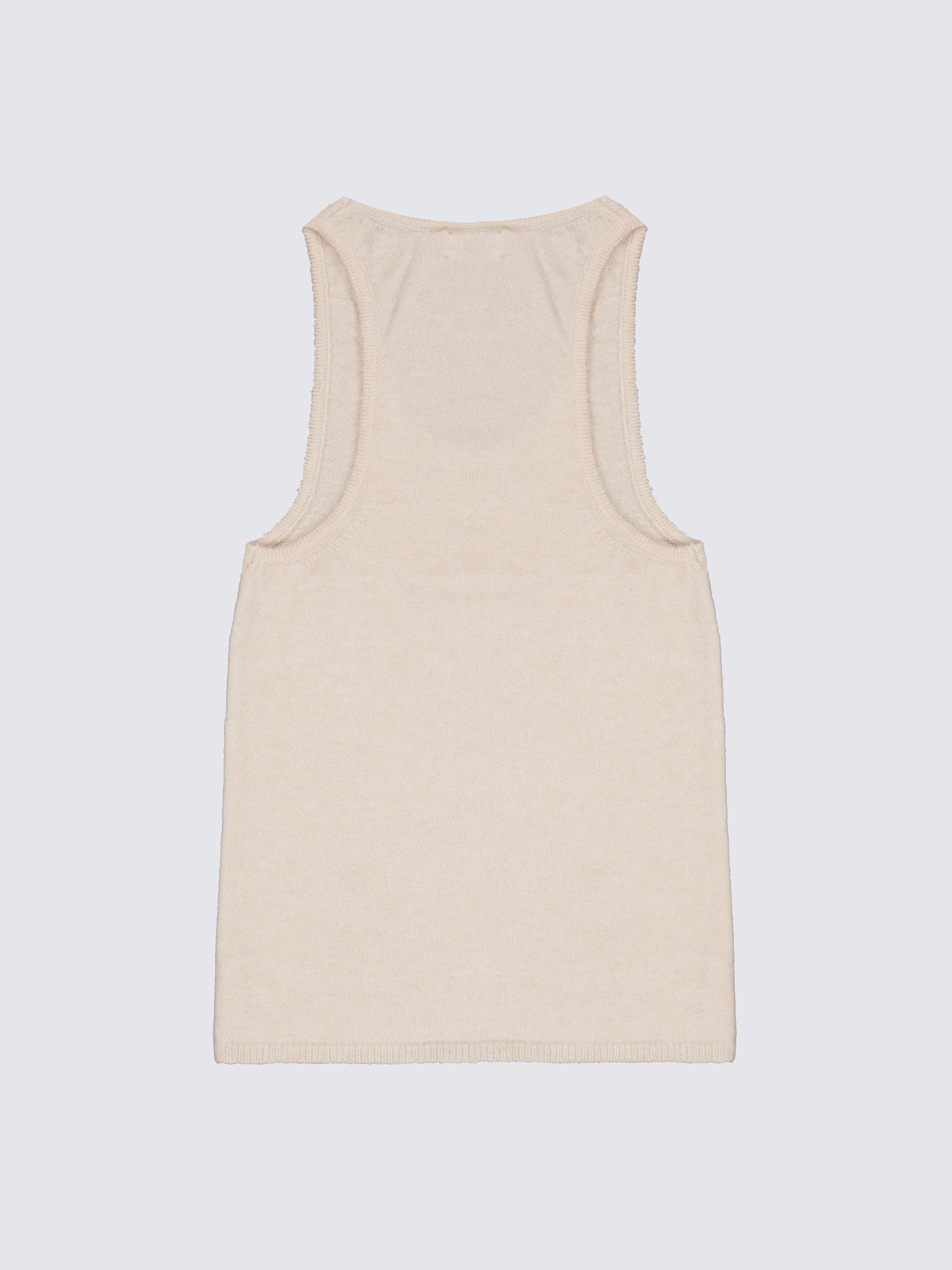 Crew Neck Wool Tank Top