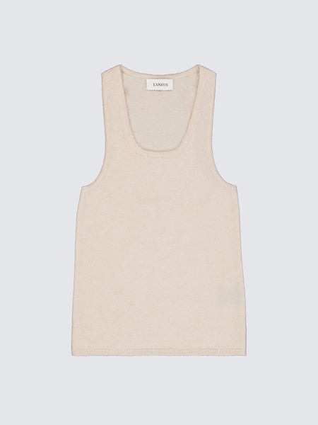 Crew Neck Wool Tank Top