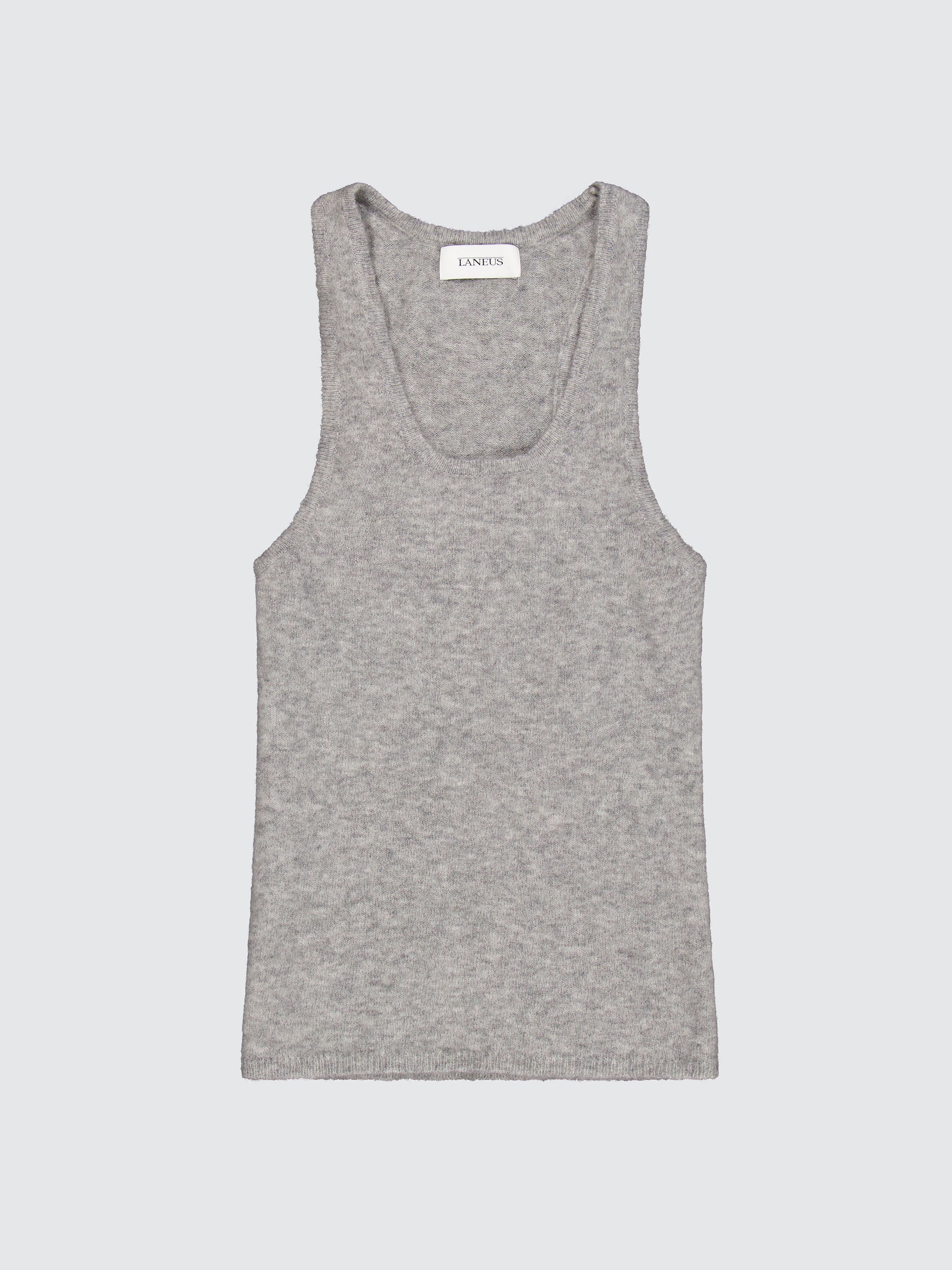 Crew Neck Wool Tank Top