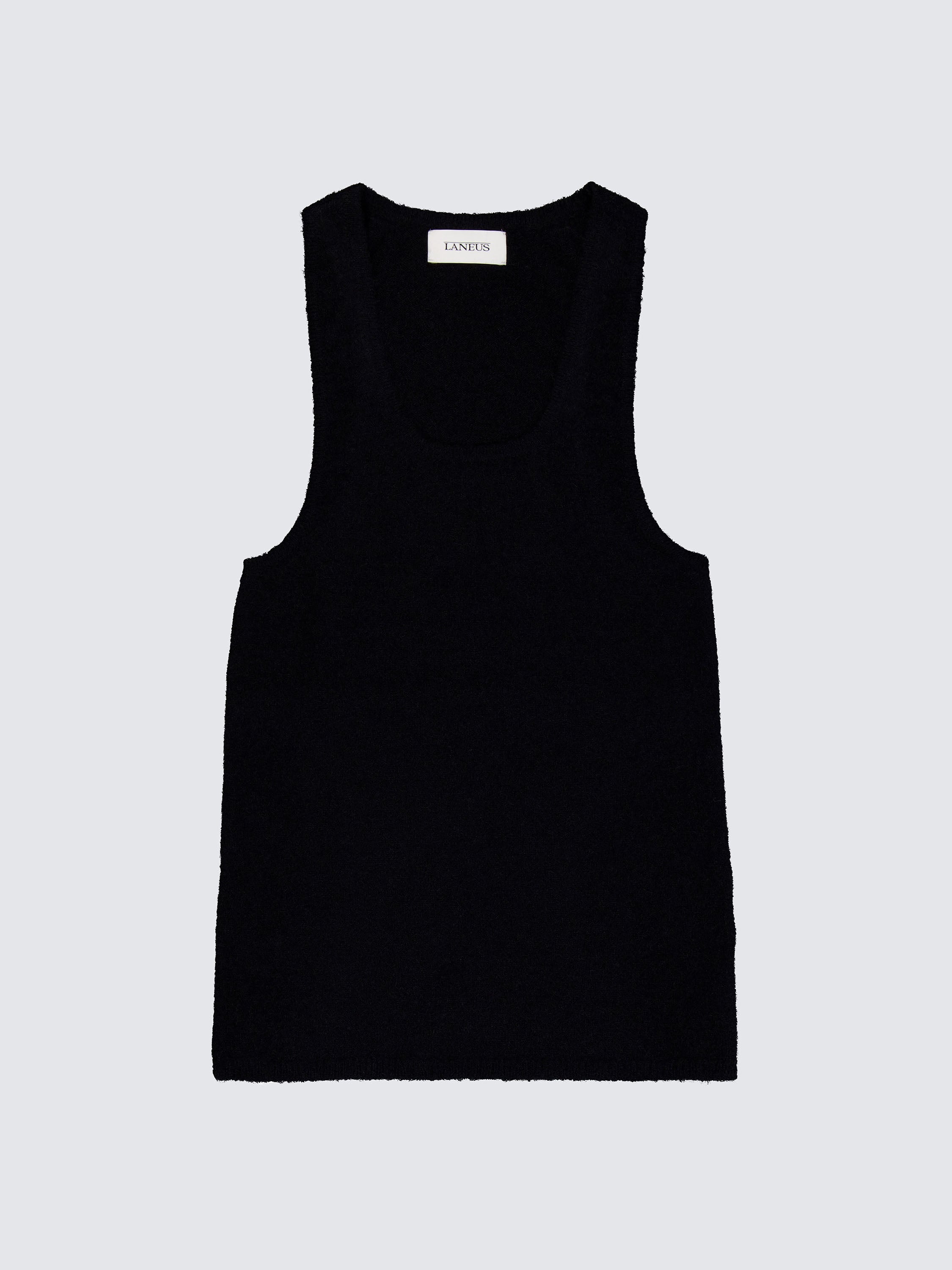 Crew Neck Wool Tank Top