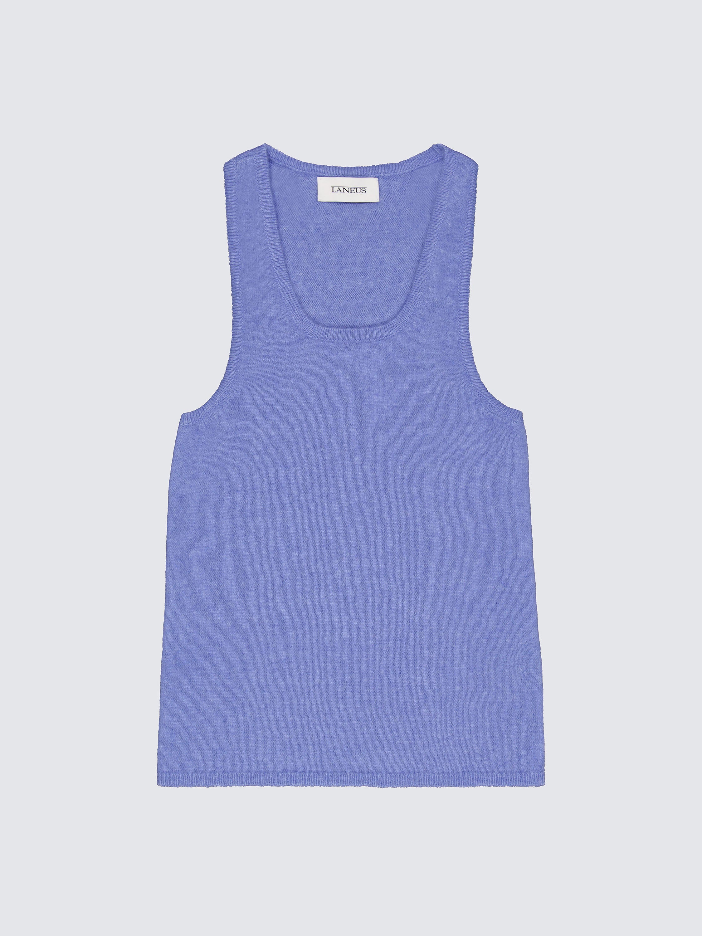 Crew Neck Wool Tank Top