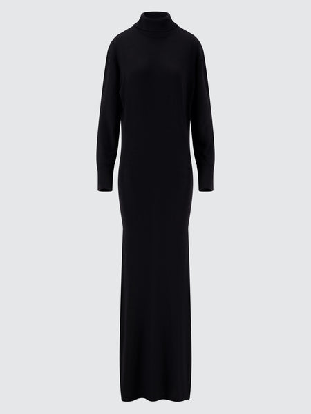 Turtleneck Dress In Virgin Wool