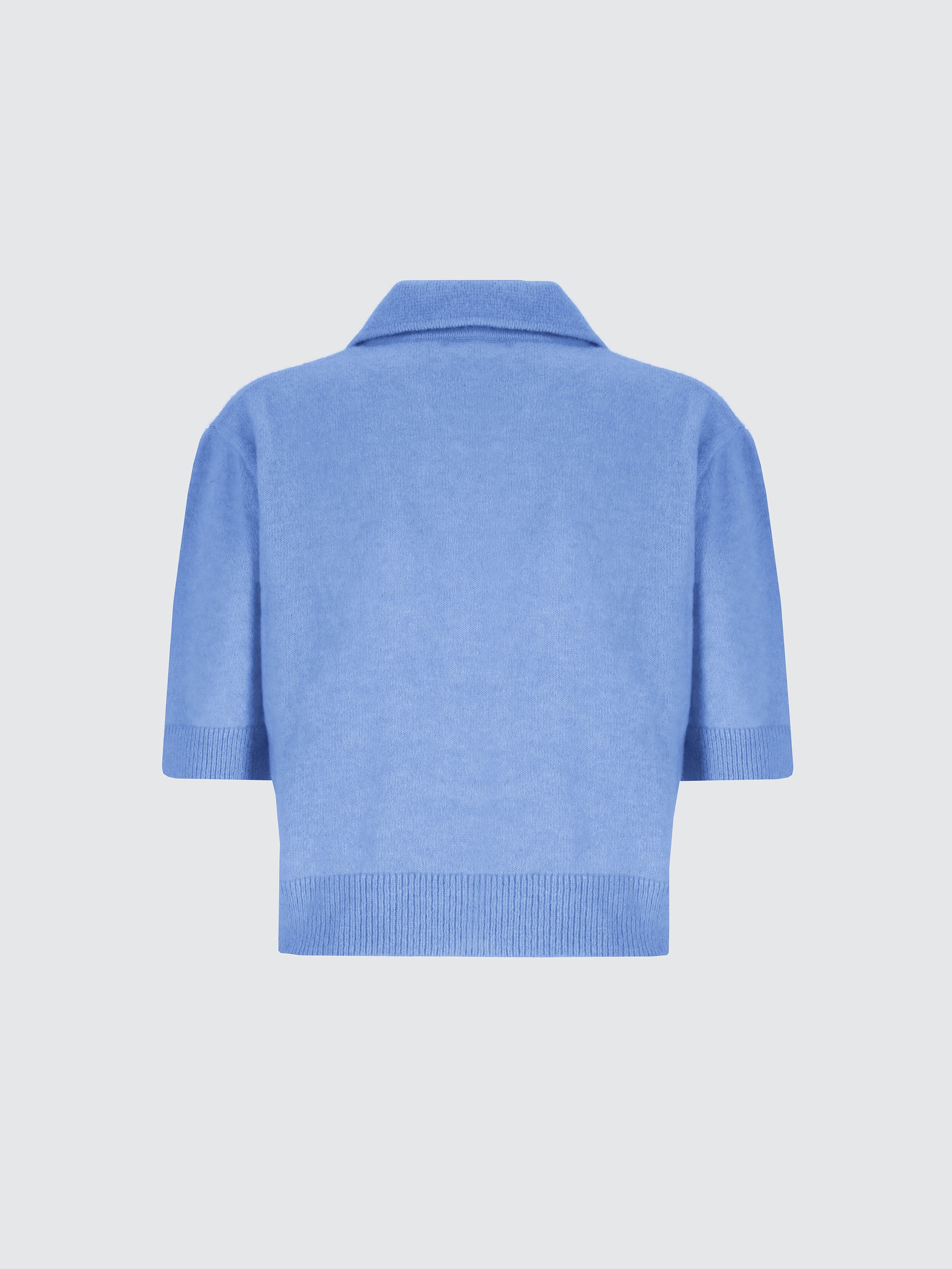 Short Sleeve Polo In Cashmere And Silk