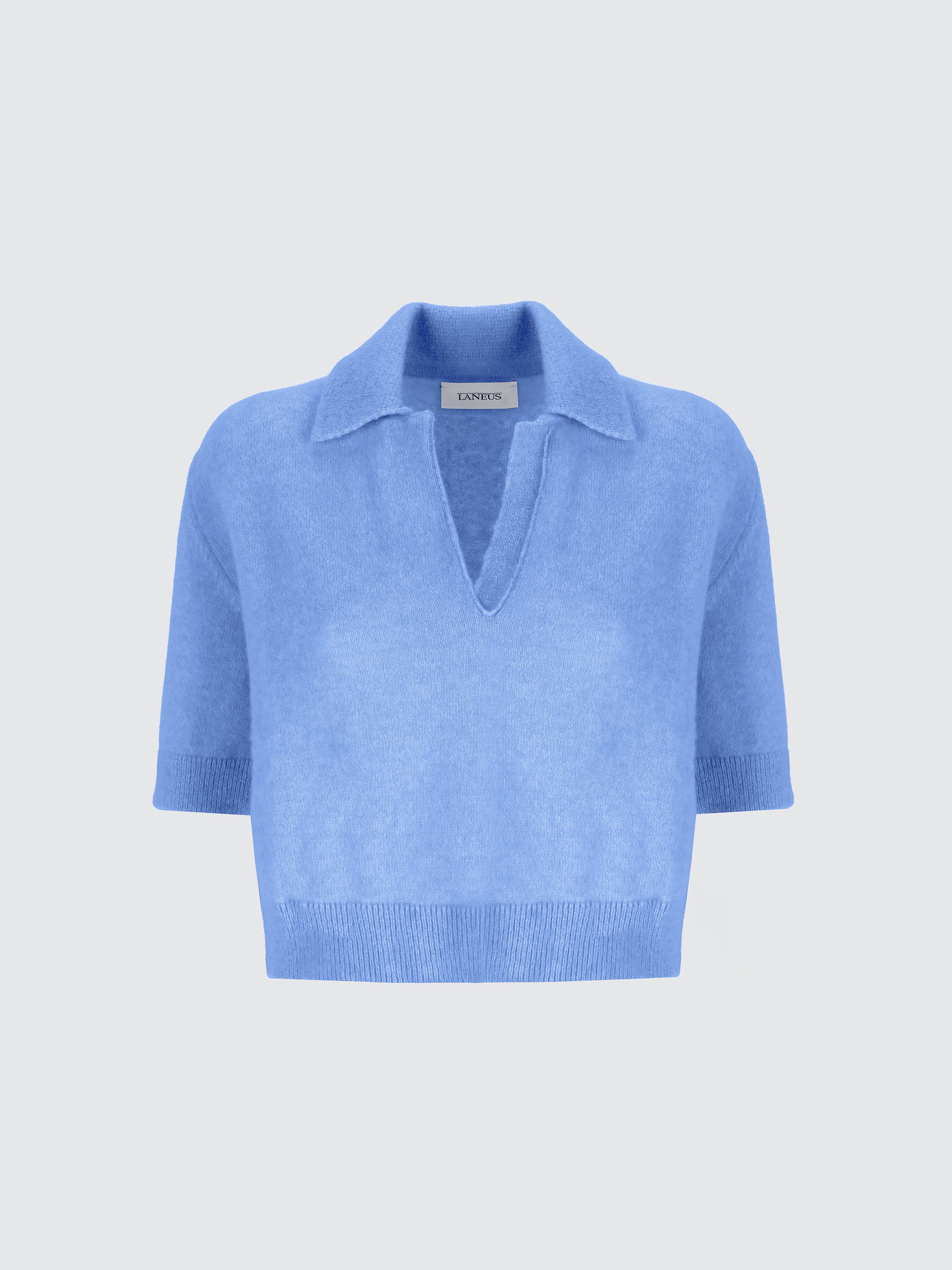 Short Sleeve Polo In Cashmere And Silk