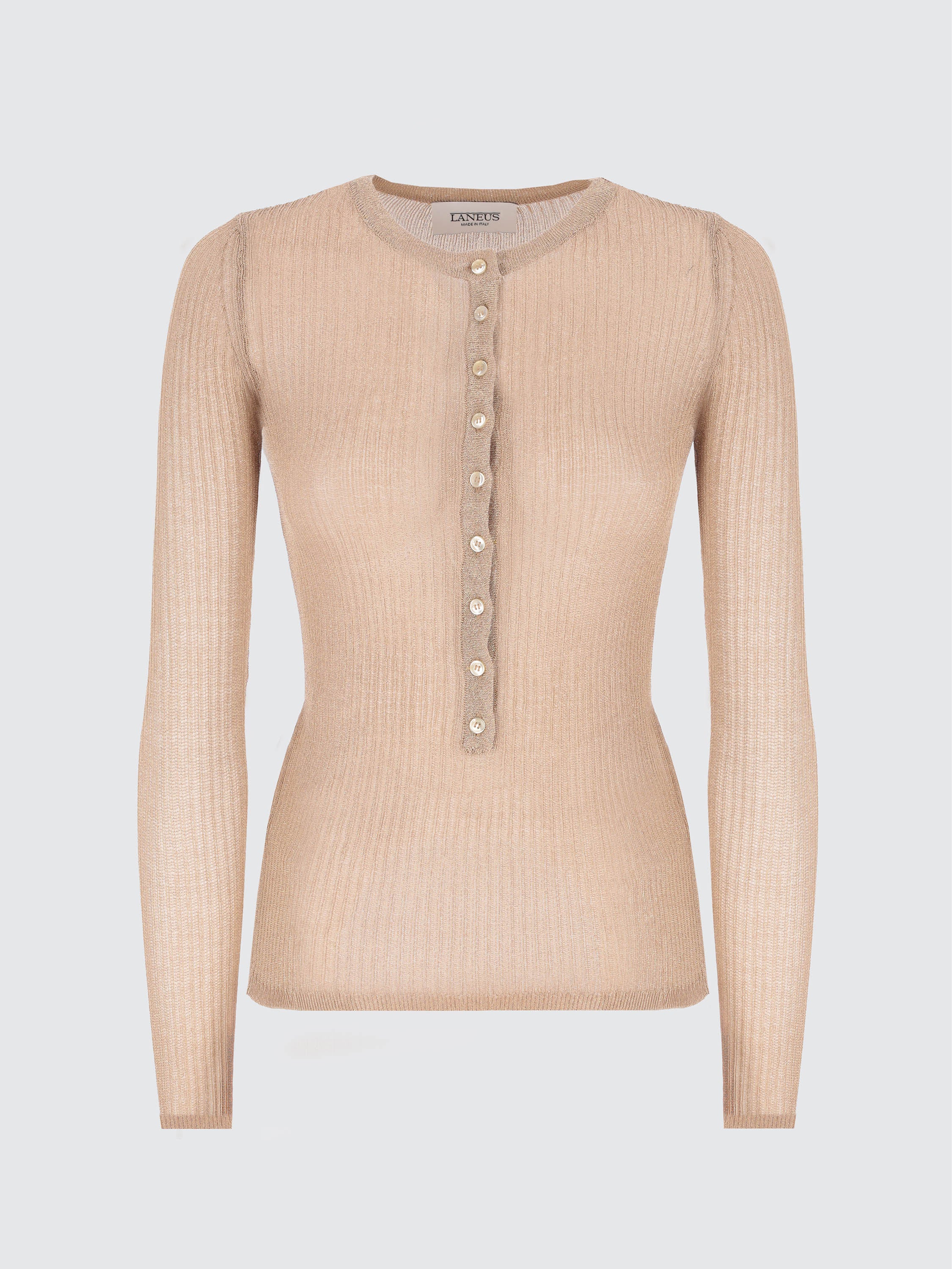 Lurex Buttoned Sweater