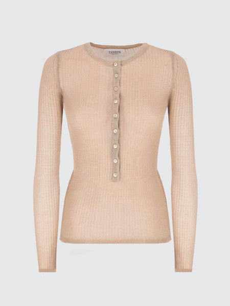 Lurex Buttoned Sweater