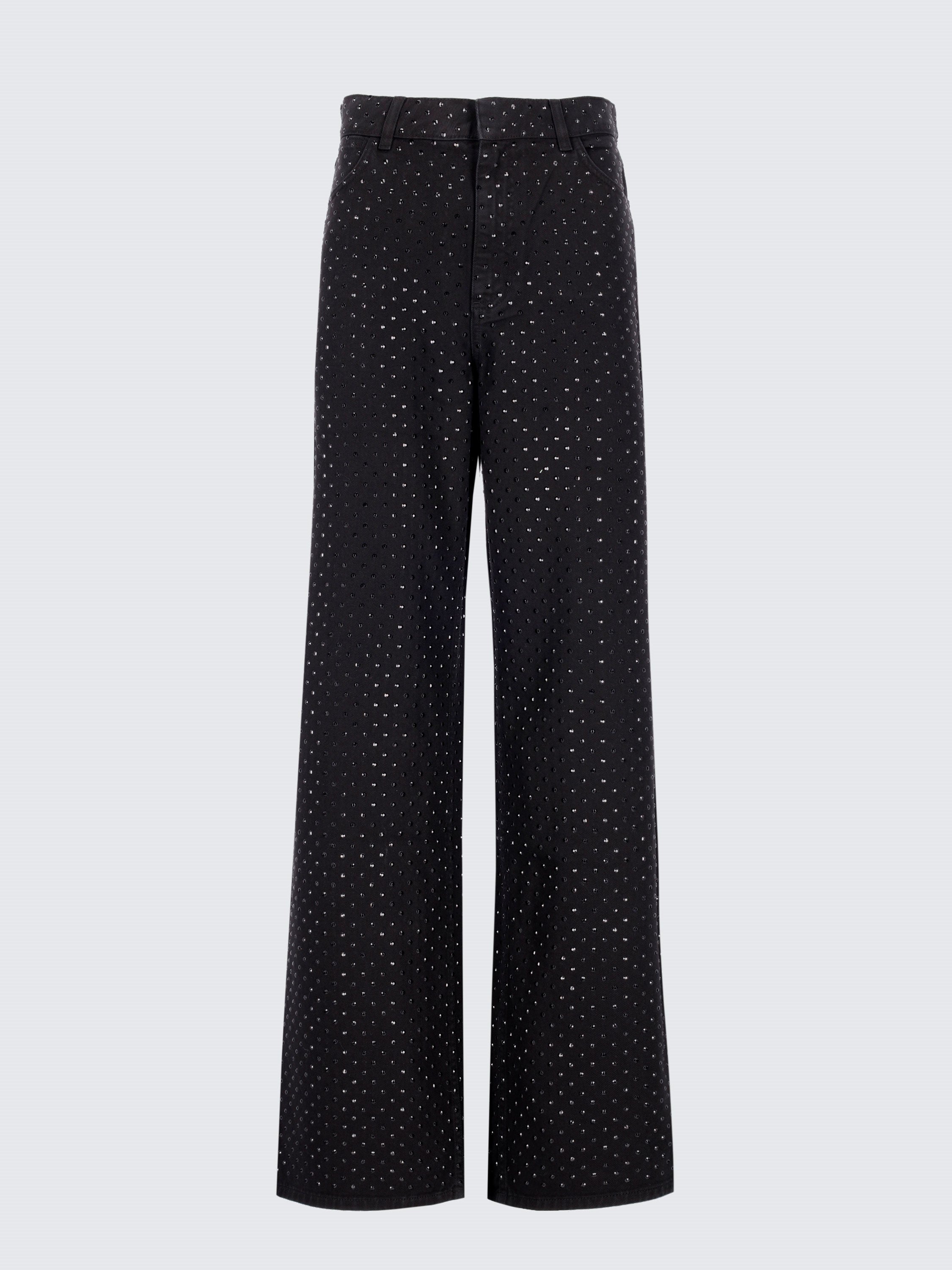 Pantalone Baggy Con Hotfix Crystal