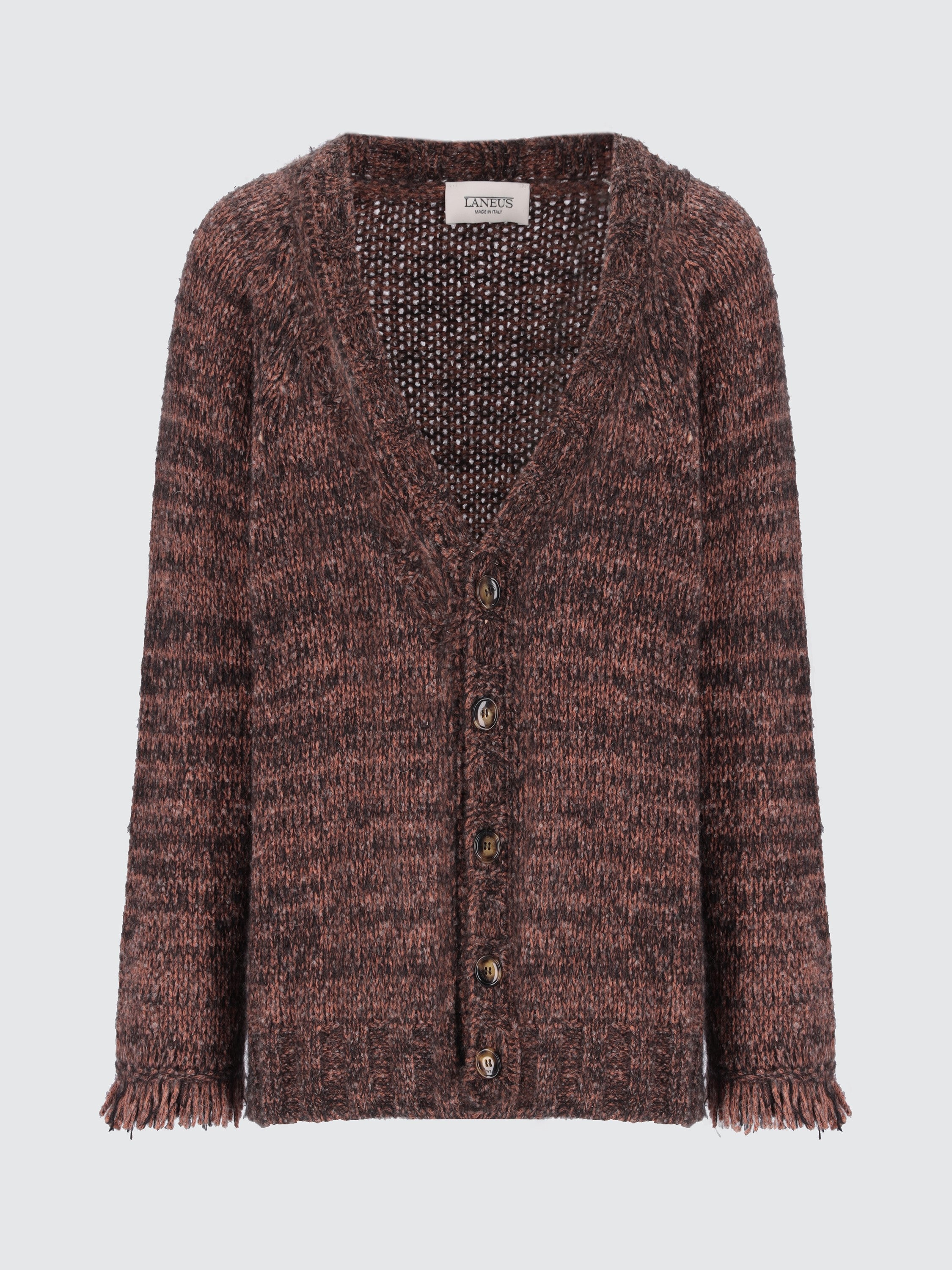Cardigan moulinè in baby alpaca