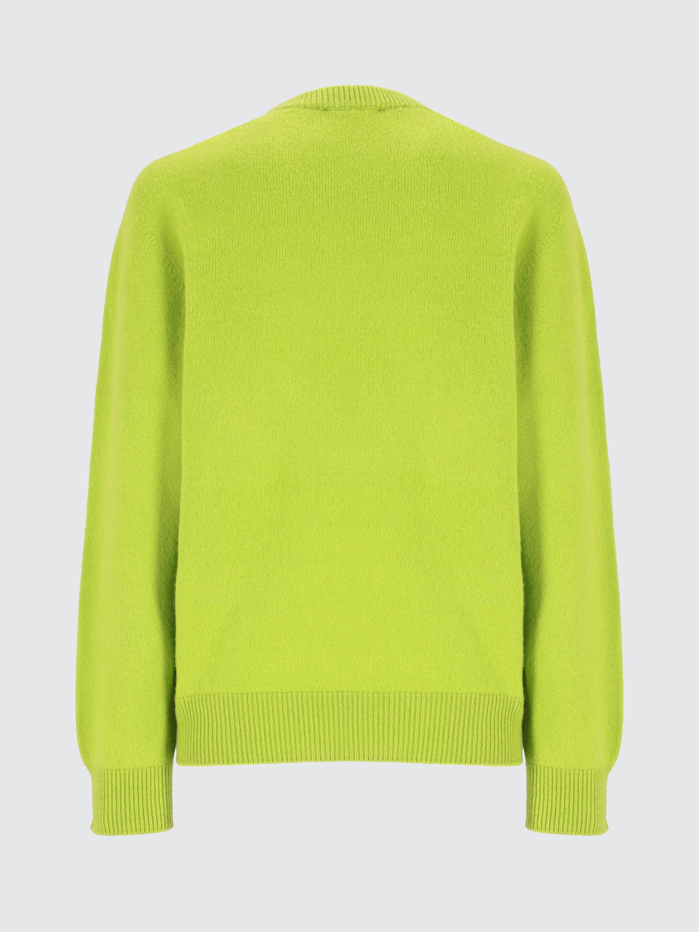 Maglia girocollo in lana merino e cashmere