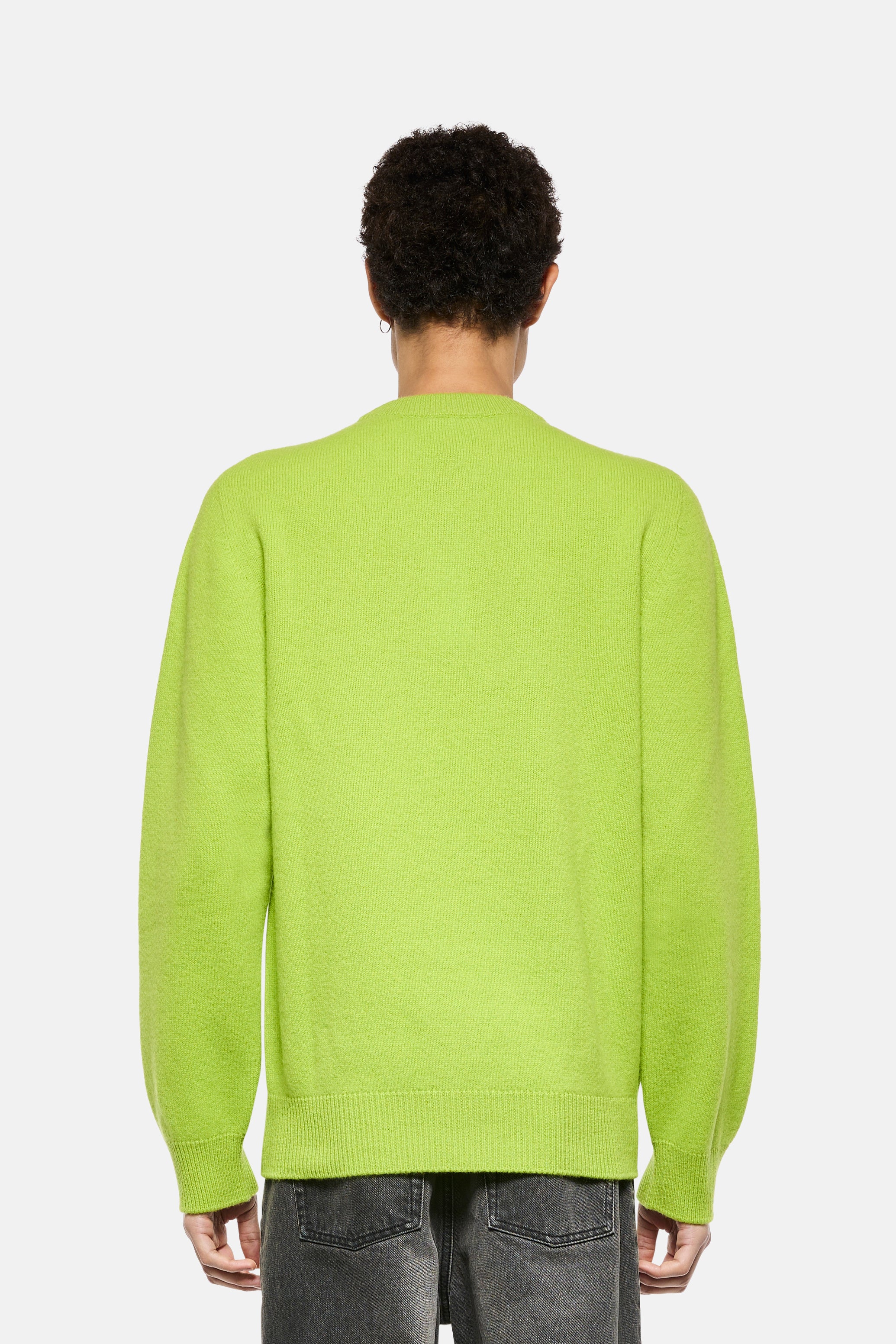Maglia girocollo in lana merino e cashmere