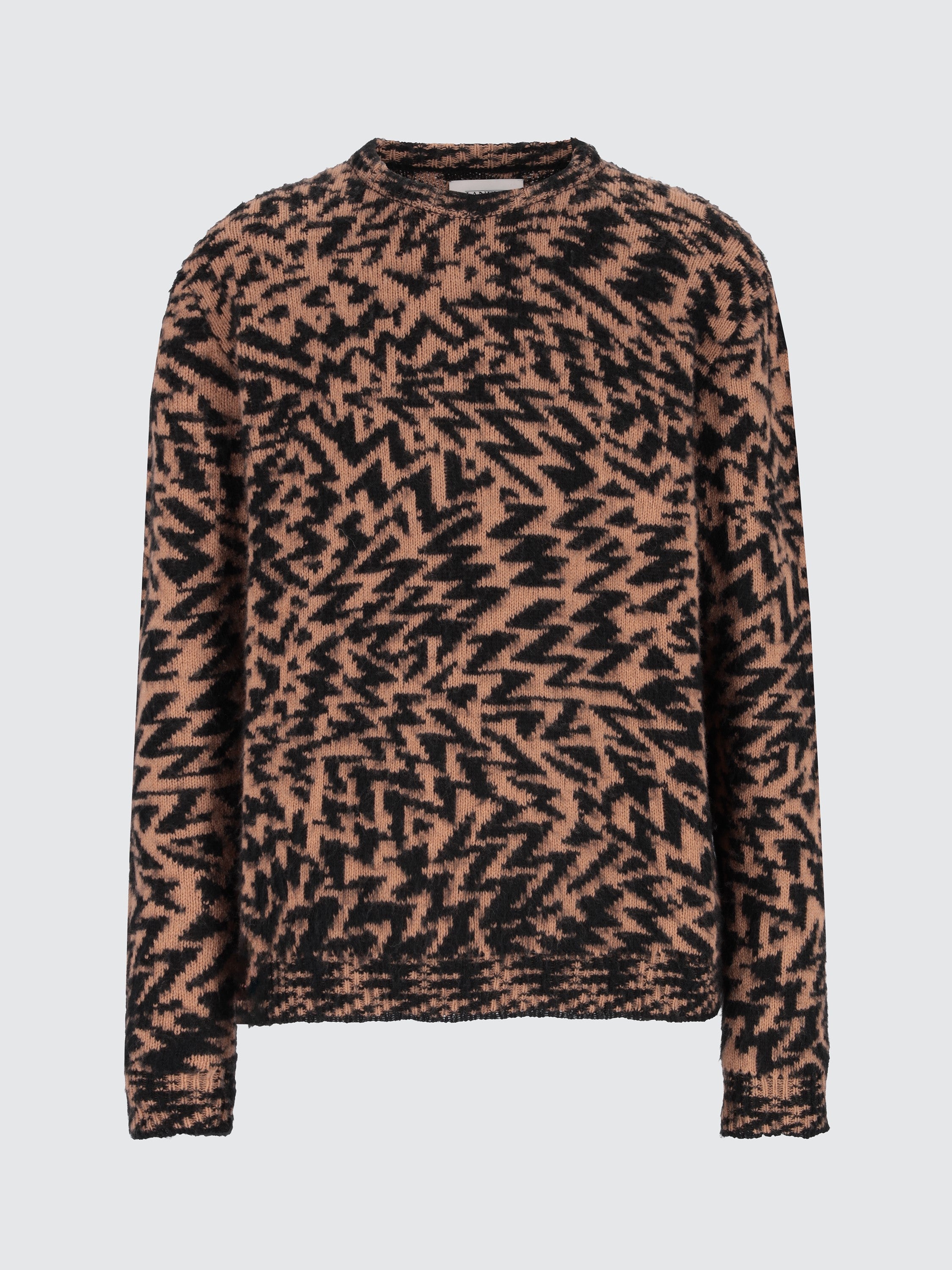 Crewn-neck graphic jumper