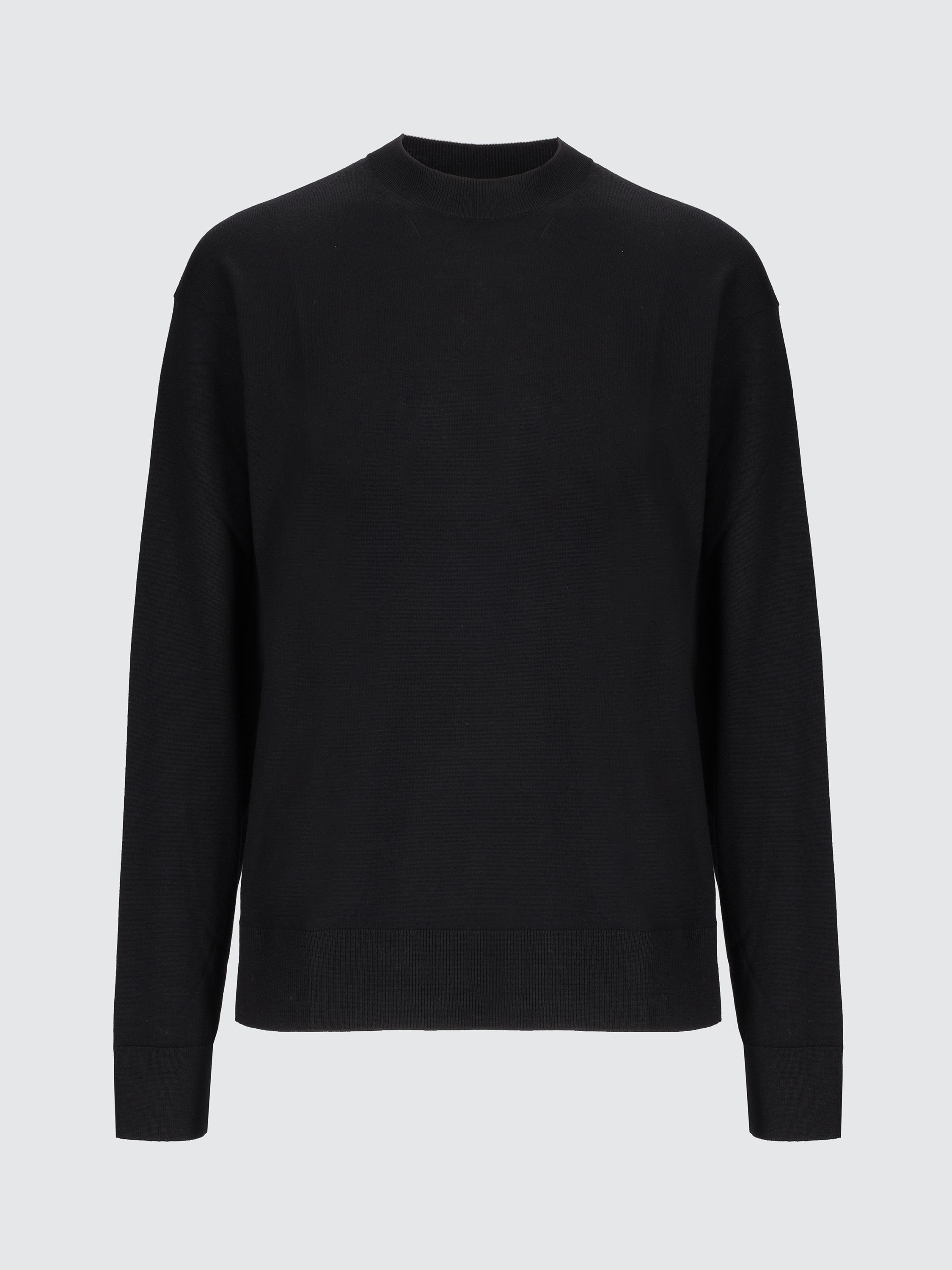 Maglia girocollo in lana e cashmere