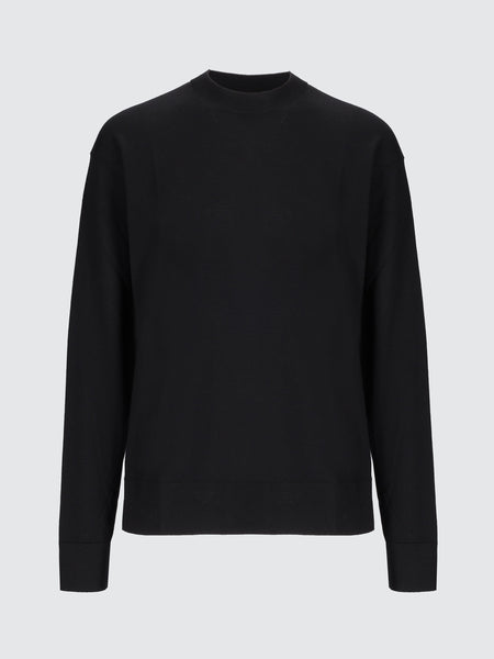 Maglia girocollo in lana e cashmere