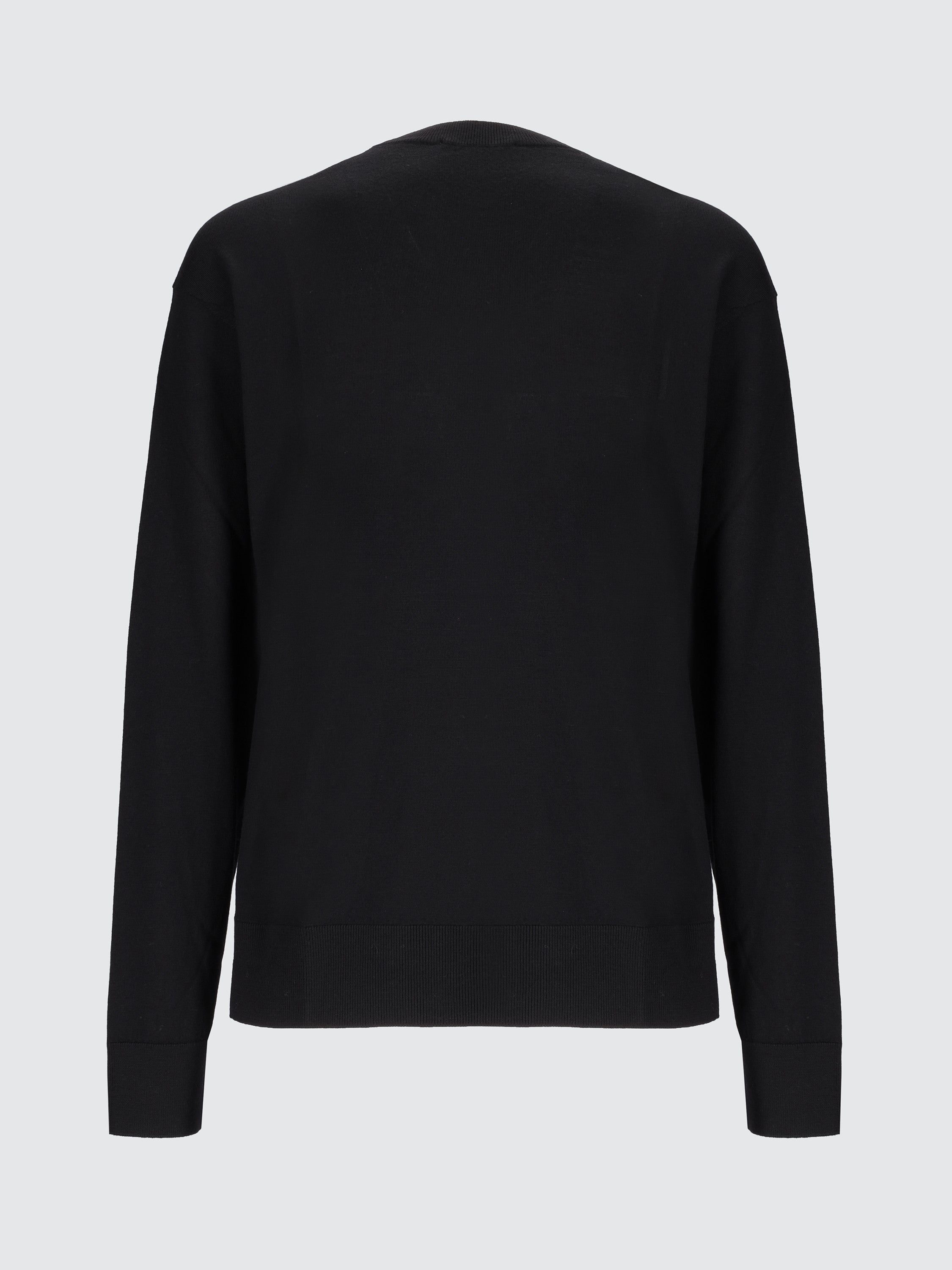 Maglia girocollo in lana e cashmere