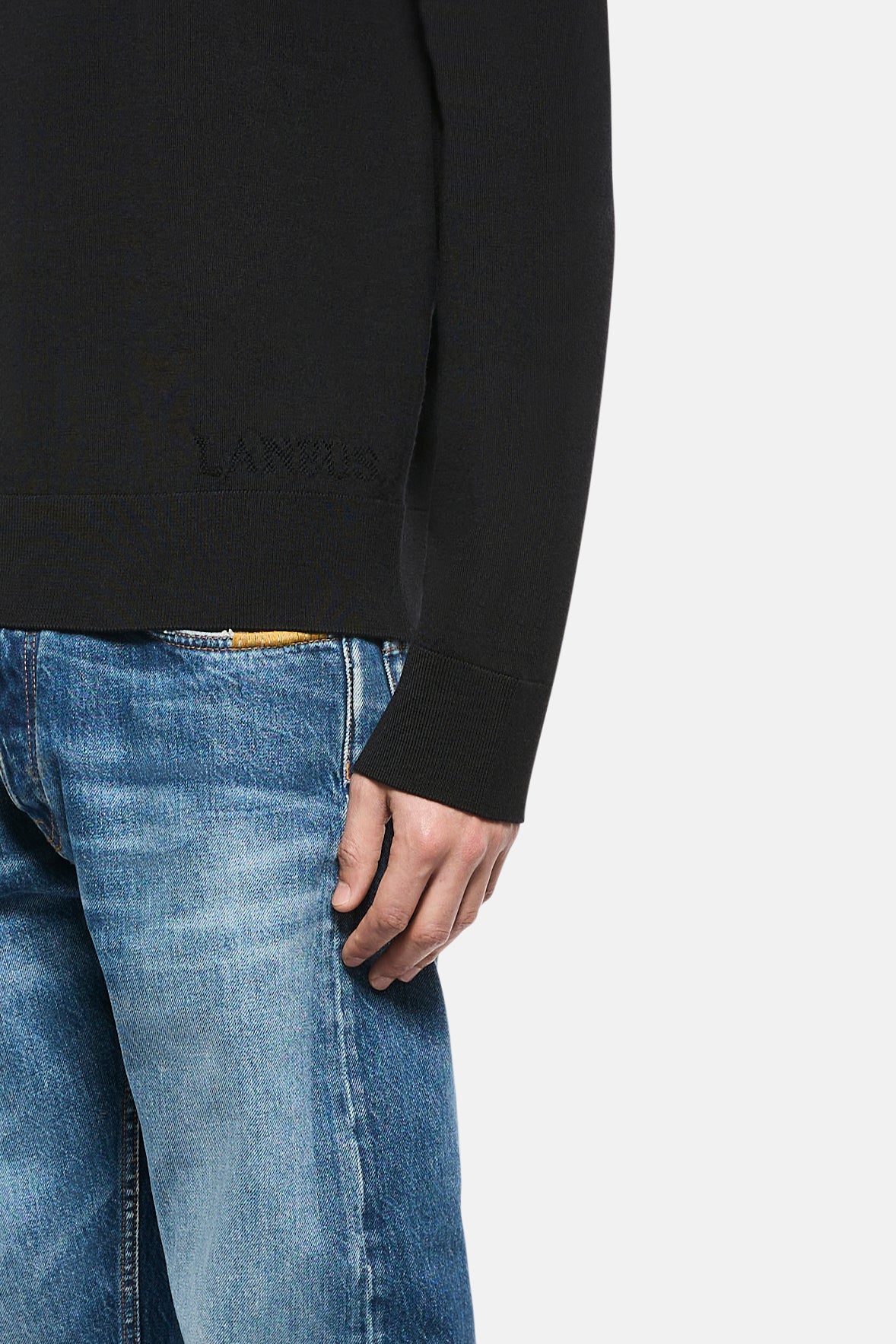 Maglia girocollo in lana e cashmere